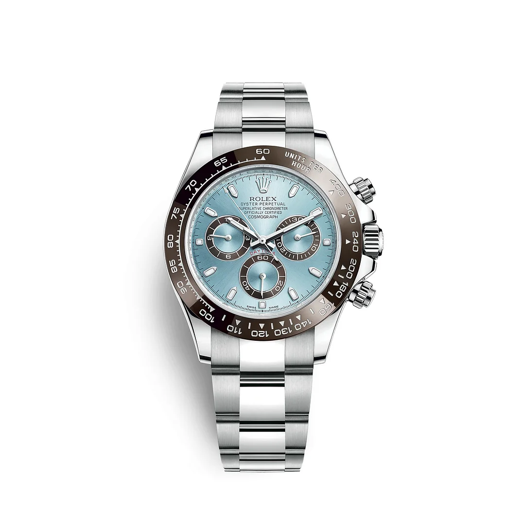 [Super Clone]Rolex Daytona 40mm Platinum Ice Blue Dial  m126506-0001