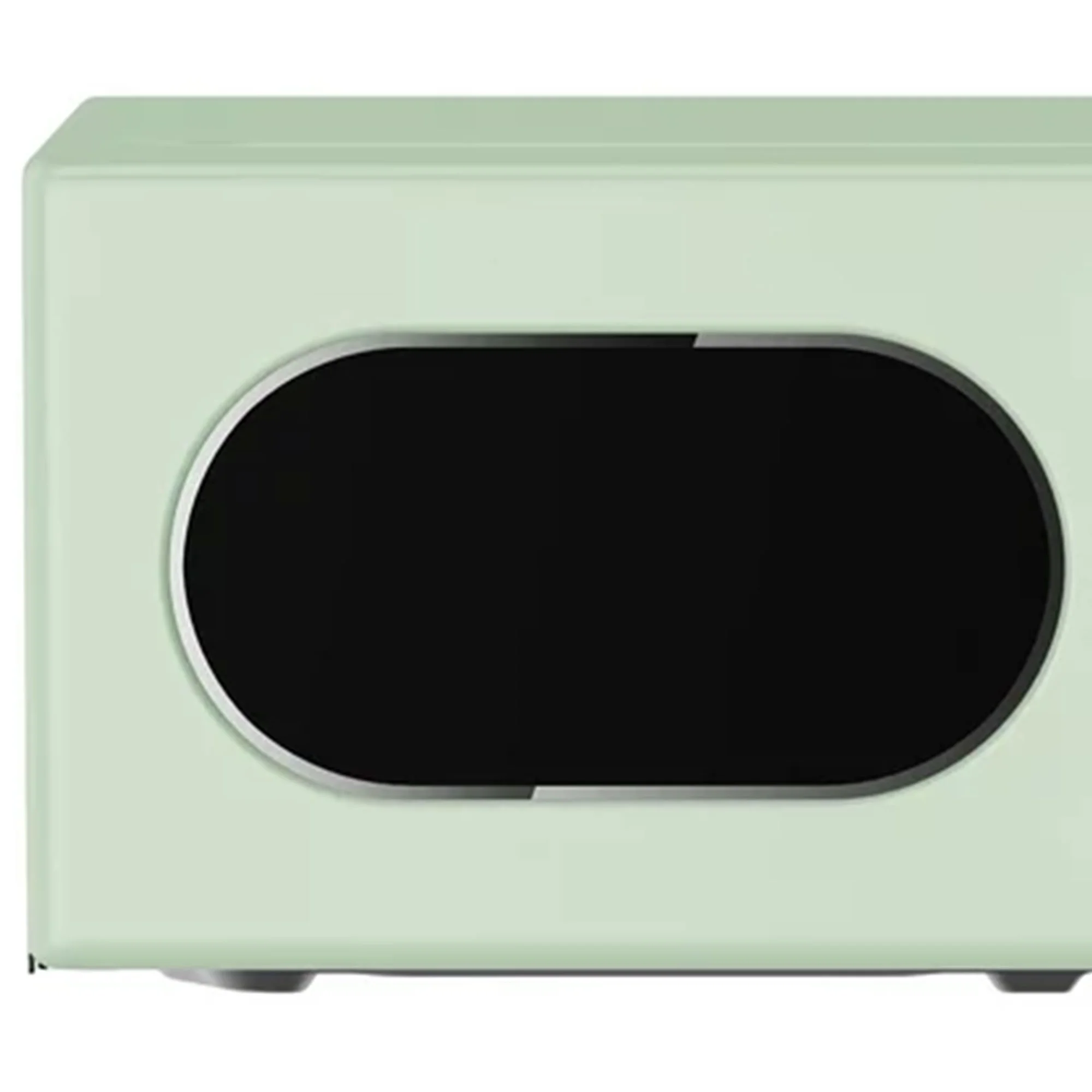 Open Box Magic Chef 0.7 Cubic Feet 700 Watt Classic Retro Microwave, Green