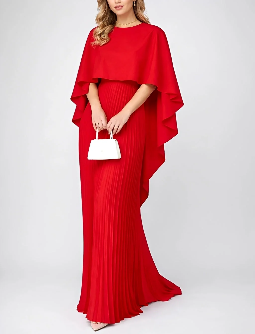 Zuzanna - Robe Maxi Plissée en Chiffon Élégante