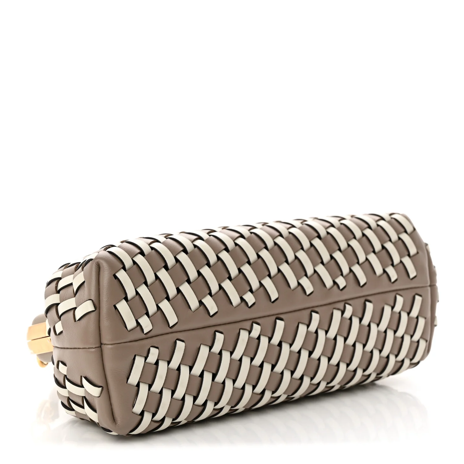 Vitello Grace Intreccio Nappa Small Fendi First Tortora White Rice
