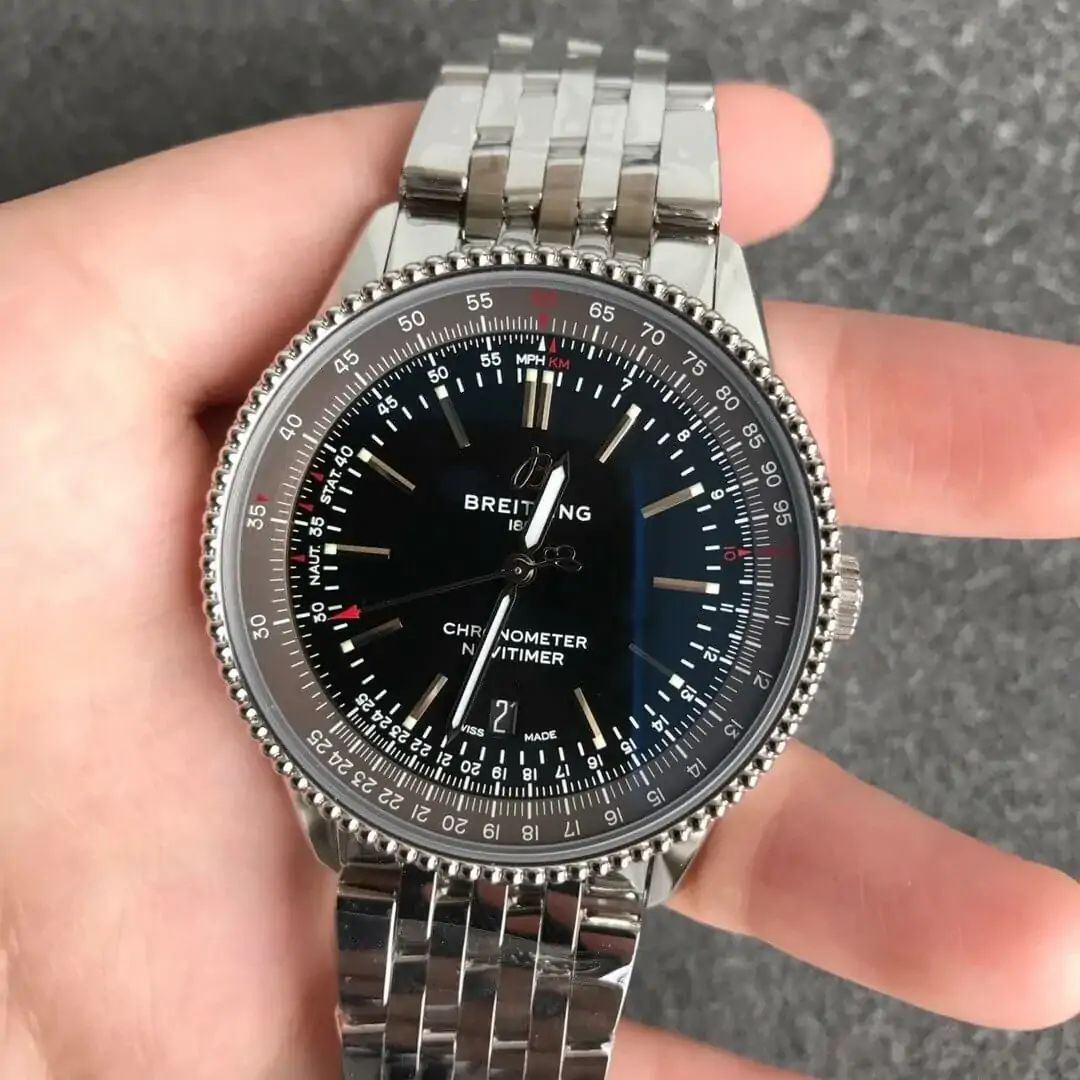 Breitling Navitimer 1 A17326241B1A1 V7 Factory Black Dial