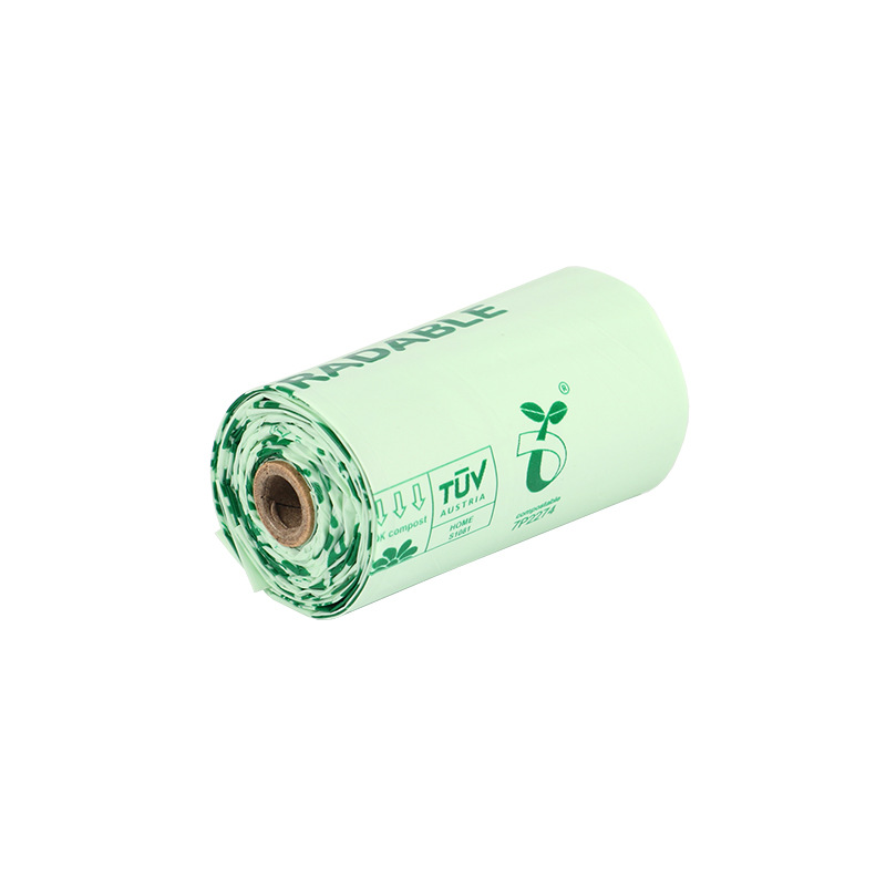 Biodegradable Dog Poop Bags Corn Starch Tie Handle Portable Sustainable Compostable Pet Waste Bags
