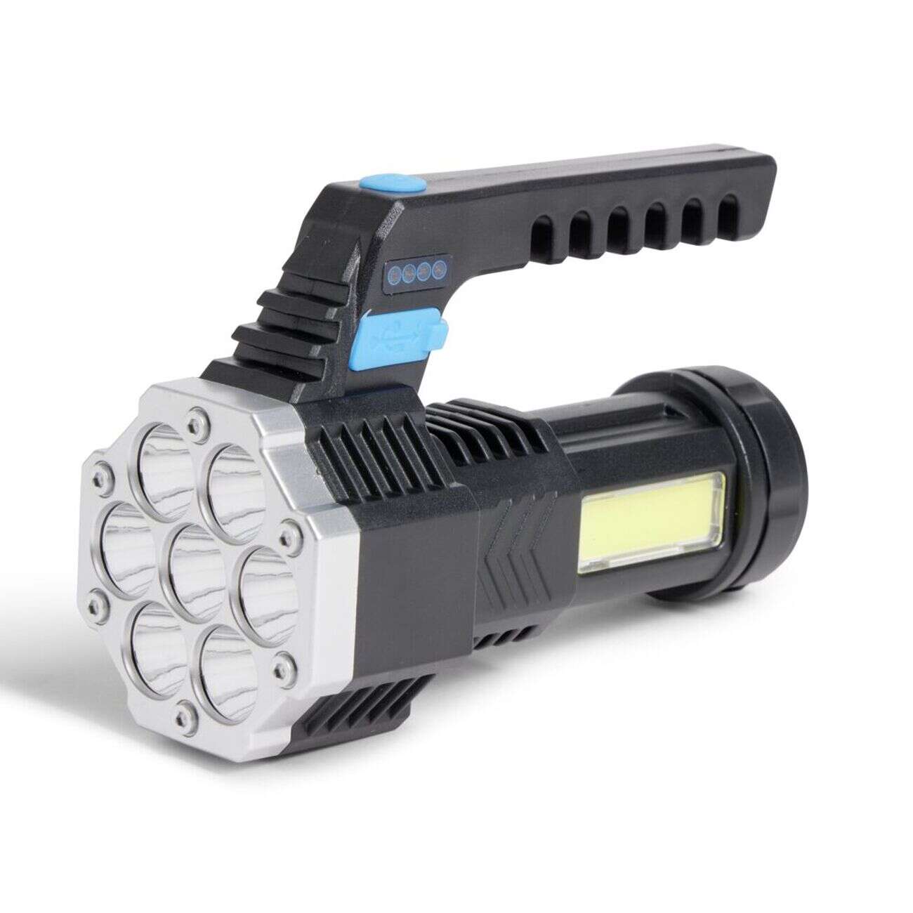 Lampe torche multifonction 3 modes d'éclairages 7LED portée 200m