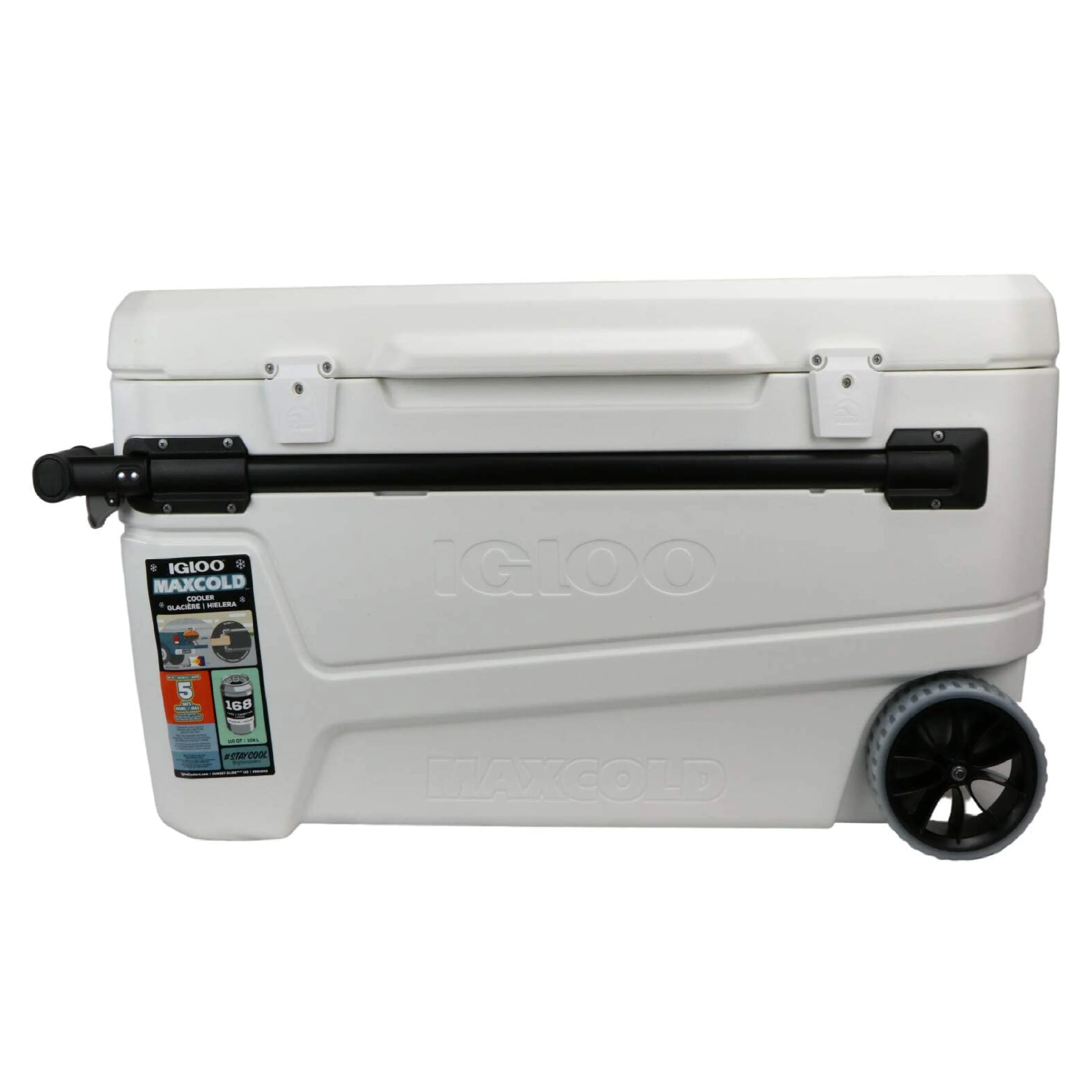 50170 110 Qt Glide Pro Portable Large Ice Chest Wheeled Cooler - Image 8