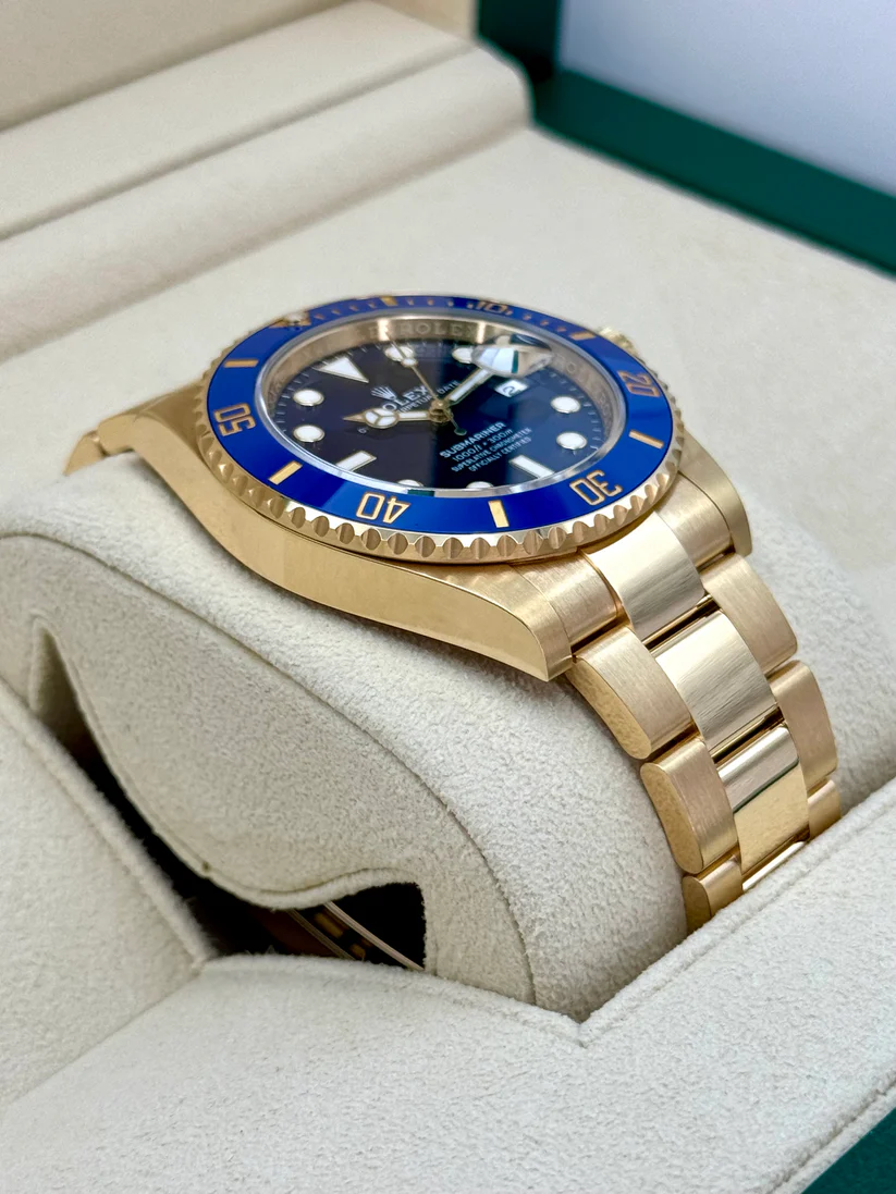 [Super Clone]Rolex Submariner 41mm 126618lb-0002 Blue Dial Yellow Gold Oyster Watch