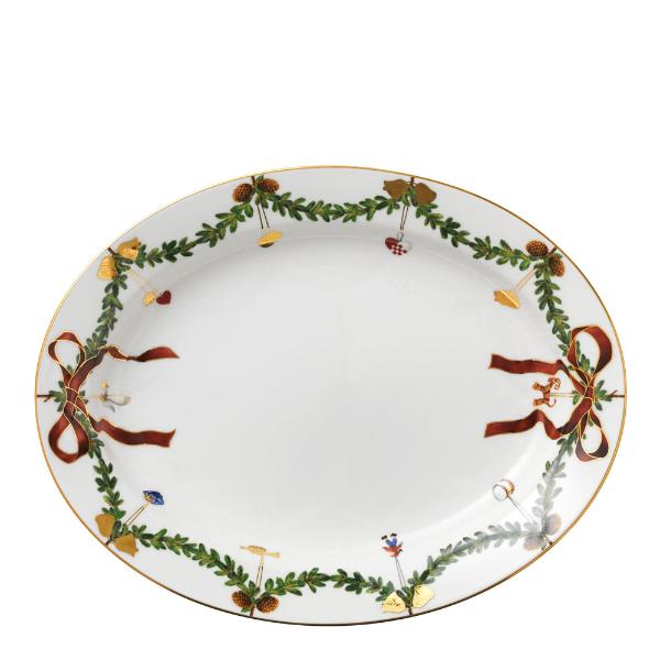 Stjerne Riflet Jul fat 37 cm