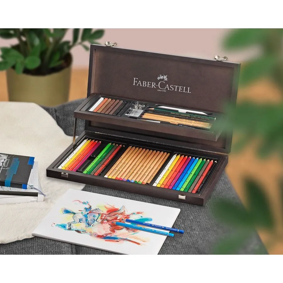 Coffret en bois Art & Graphic Compendium 53 pièces