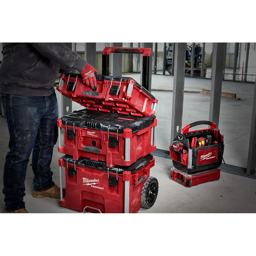Milwaukee Electric Tool 48-22-8424 Pack out Tool Box, 22, Red