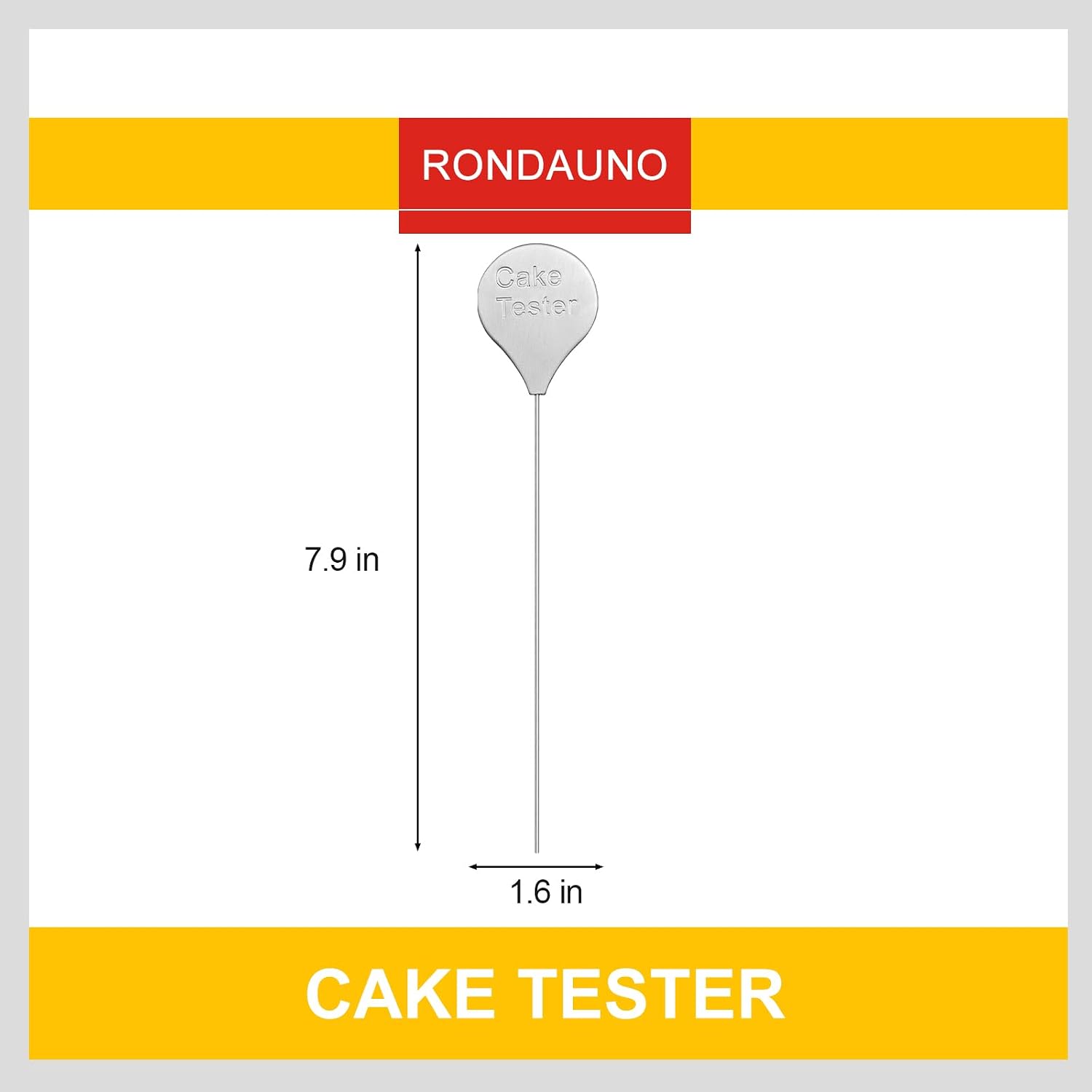 Rondauno Cake Tester, 2 Packs Cake Testing Sticks for Baking Doneness
