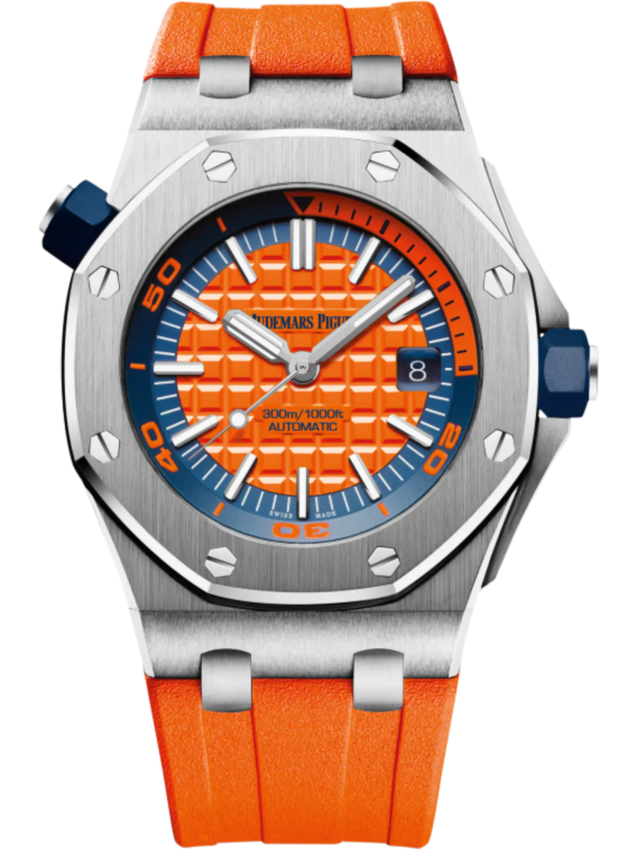 【Super Clone】Audemars Piguet Offshore Diver Orange Dial 42mm 15710ST.OO.A070CA.01