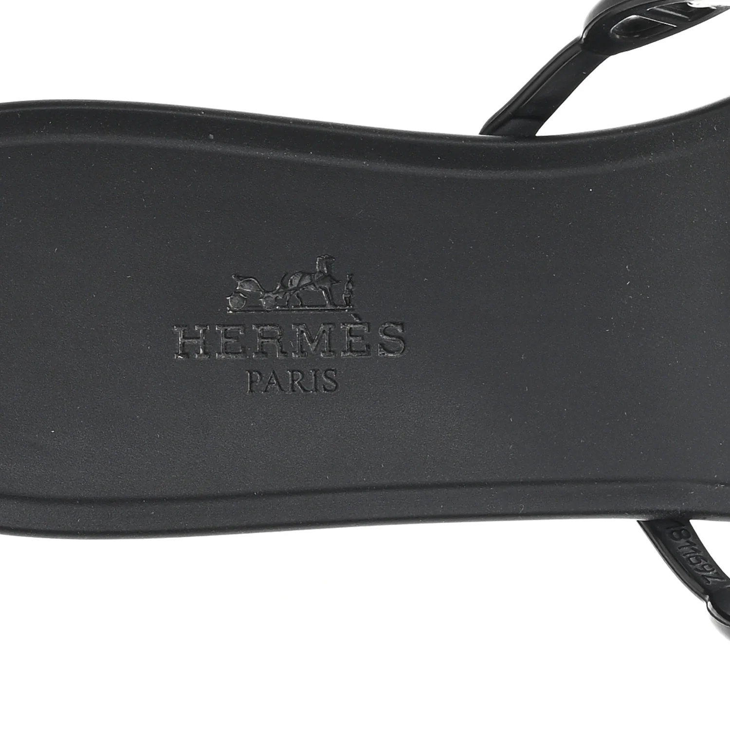 Rubber Chaine d'Ancre Rivage Sandals 38 Black