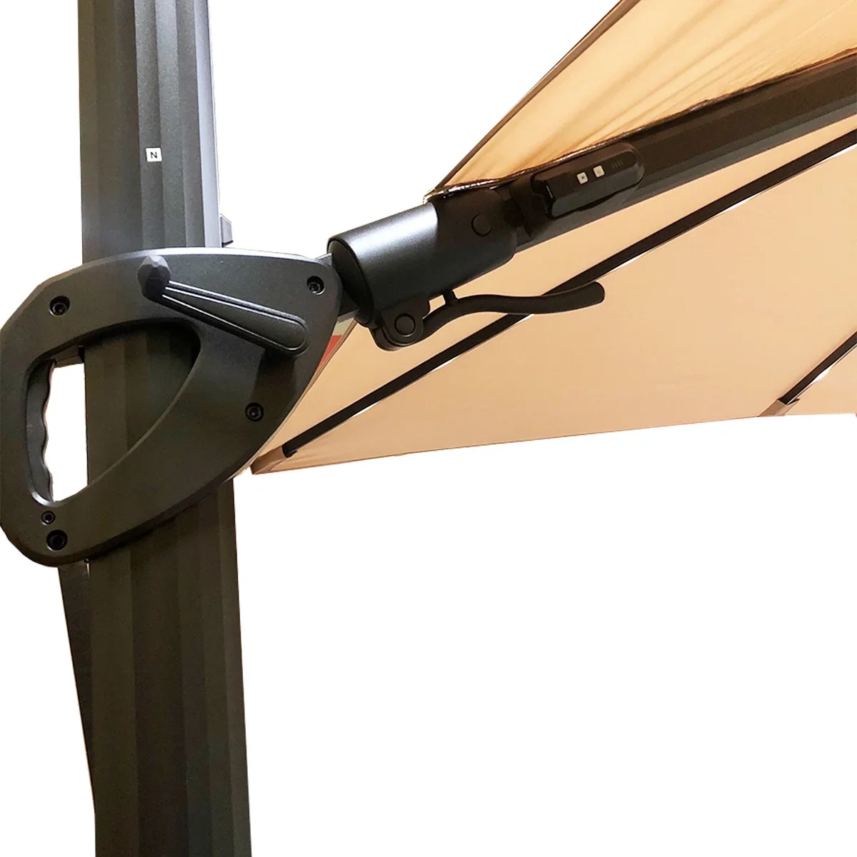 Garden Winds Replacement Canopy Top Cover Compatible with The 10ft Square Solar Umbrella - 1900783 - Riplock 500