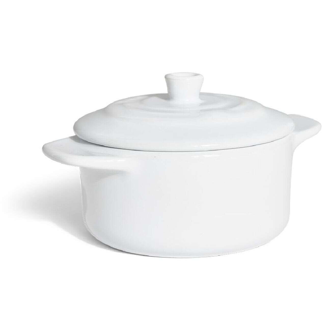 Mini cocotte individuelle en céramique avec couvercle (2 mdèles)