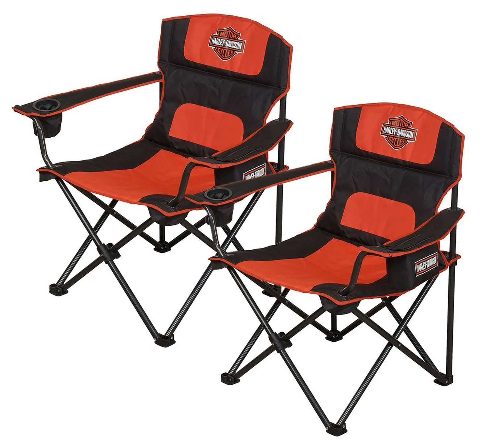 Bar Shield Deluxe Folding Chairs w/ Bags SET of 2 Chairs