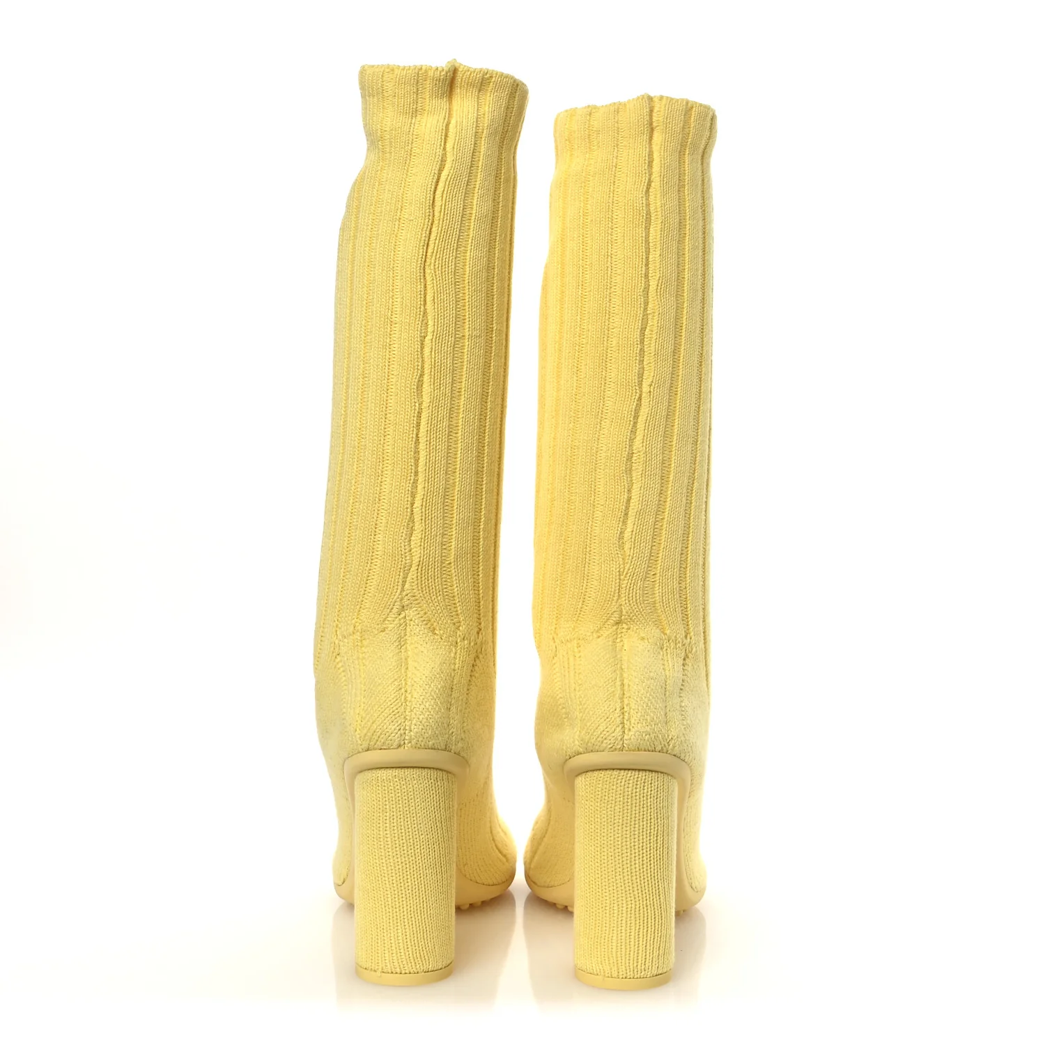 Cotton Knit Atomic Boots 40 Lemonade