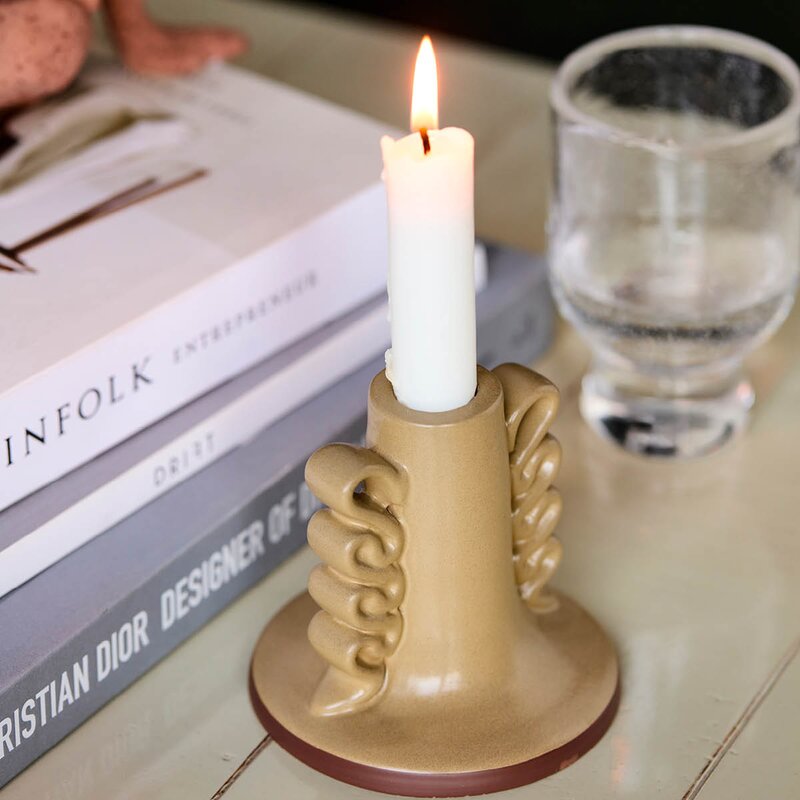 Diva lysestake 9,5x10 cm sand