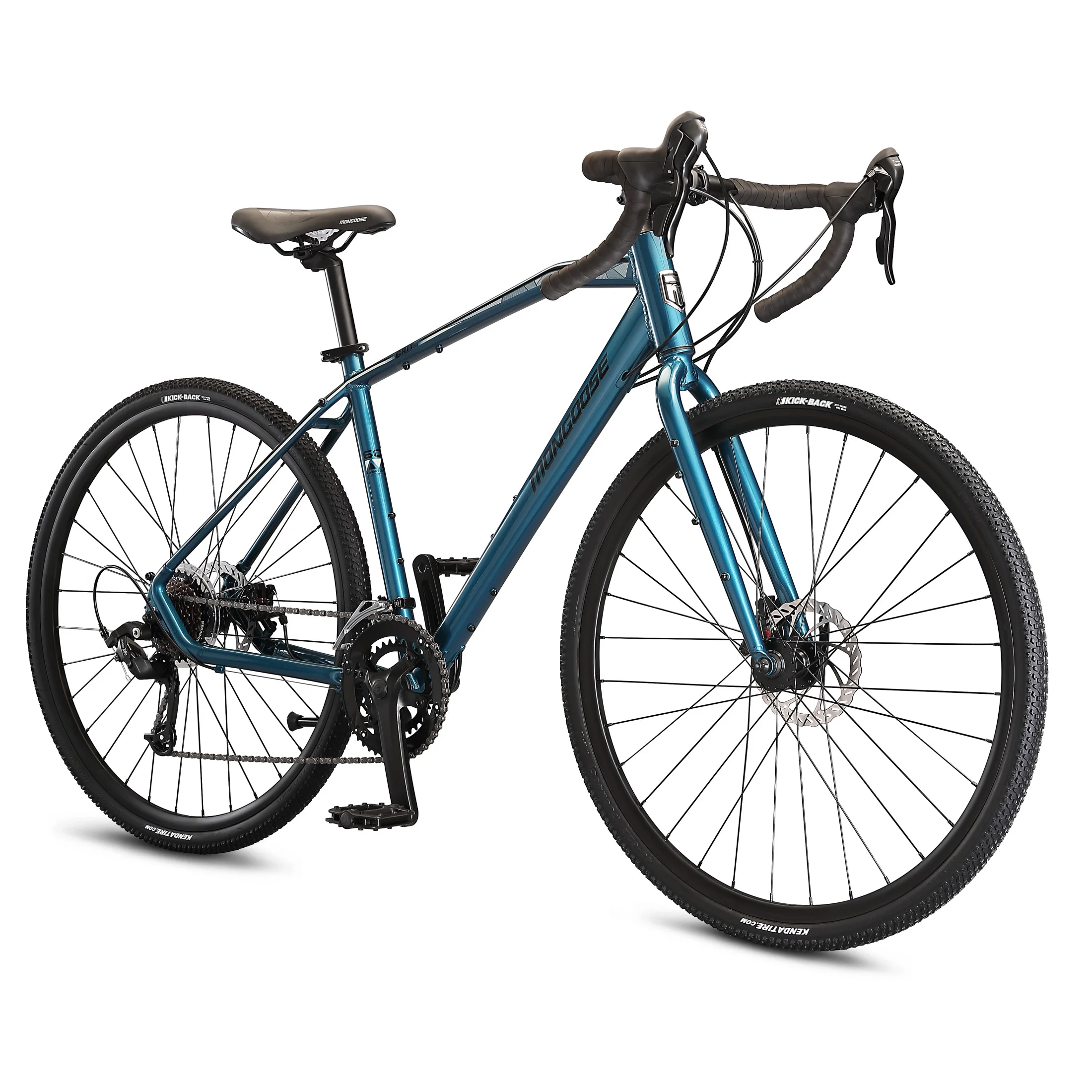 Mongoose Grit Adventure Road Bike, 700c Wheel, 14 Speed, Blue