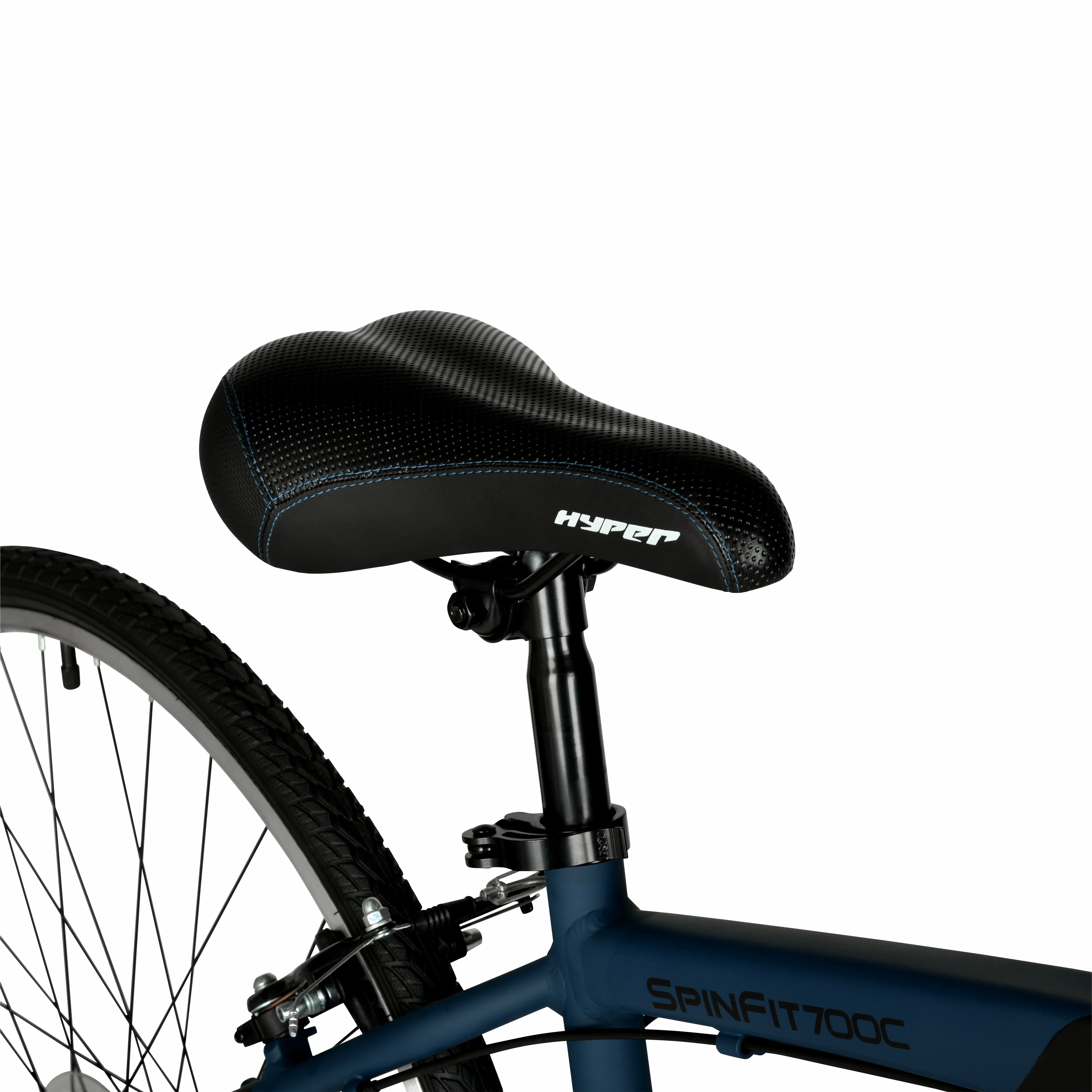 Brand Bicycle 700c Men's Spin Fit Hybrid Bike, Black and Blue, Adults(Black and Blue) - Image 6