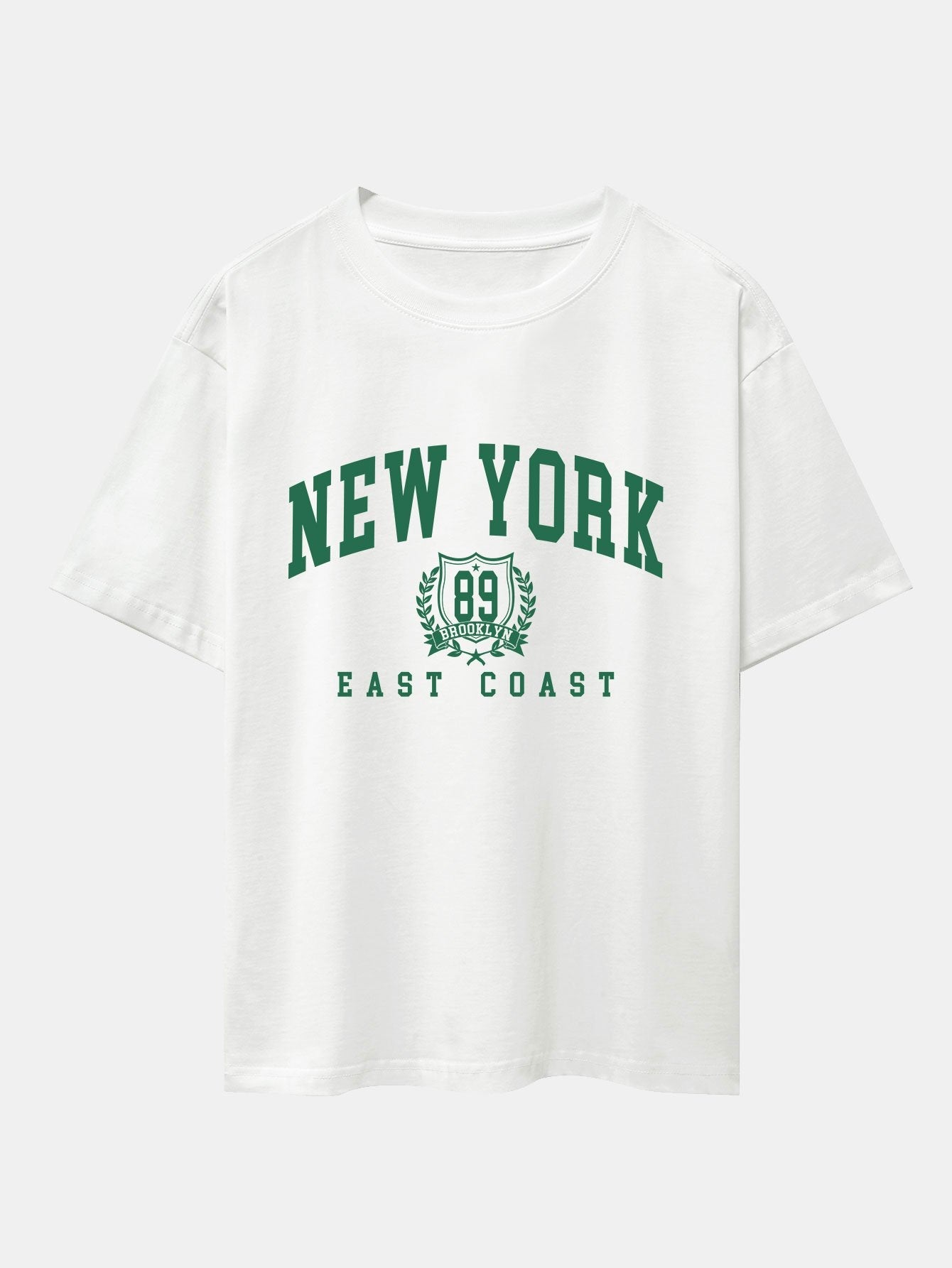 T-shirt oversize à épaules tombantes et short de survêtement New York Varsity Print