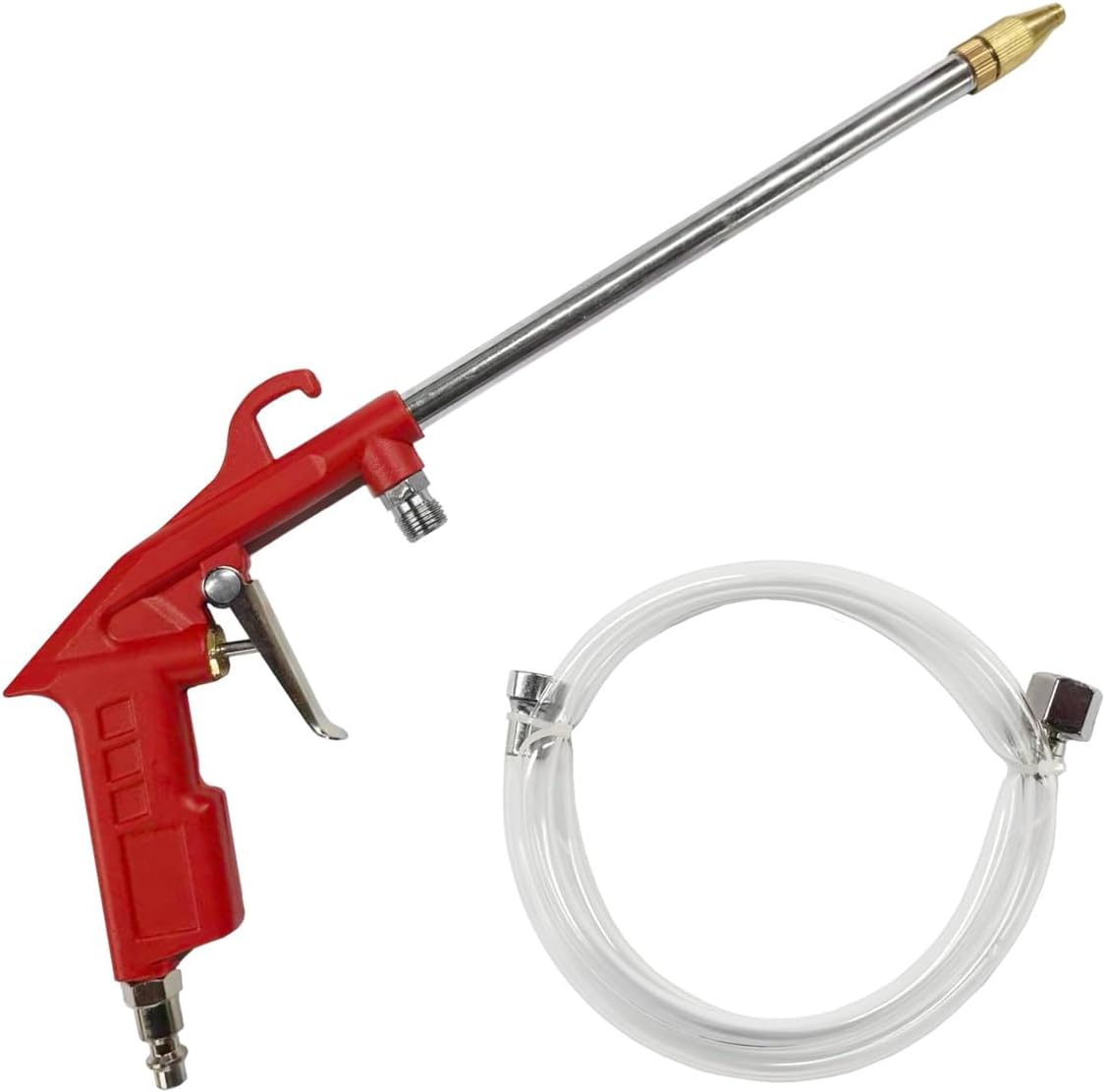 Car Air Engine Cleaning Spray Gun, High Pressure Air Nozzle Blow Gun with 4Ft Hose, Pneumatic Dust Cleaner Sprayer Tool, Siphon Vehicle Engine Bay Wash Spray Kit(Straight)