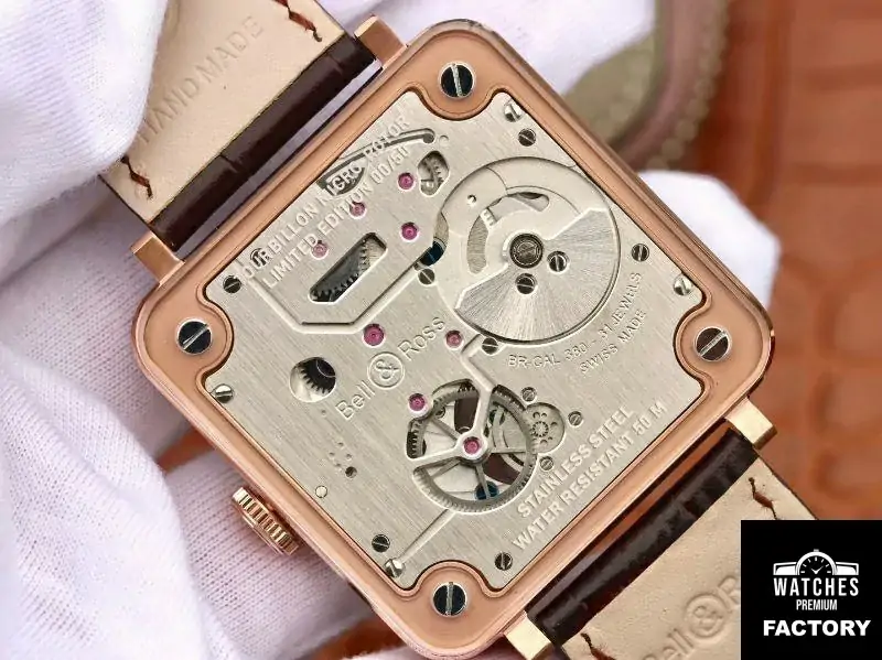 Bell & Ross BR-X2 Tourbillon 18K Rose Gold Stainless Steel Brushed Dial
