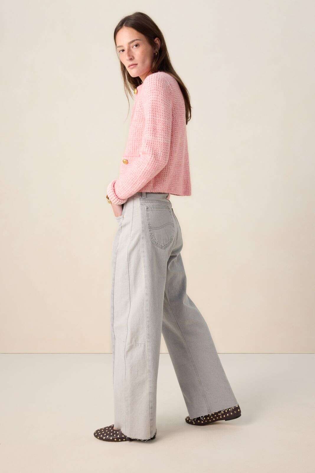 LEE grijze barrel jeans