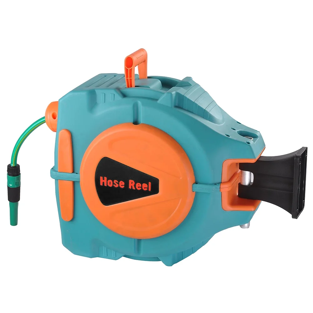 Yescom 65ft Retractable Water Hose Reel Auto Rewind Garden Watering Garage Car Sprayer Wall Mount