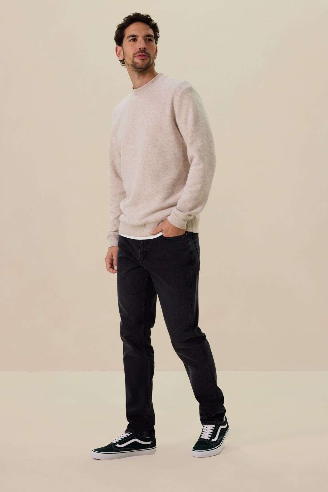 Philo zwarte mid-rise regular fit jeans