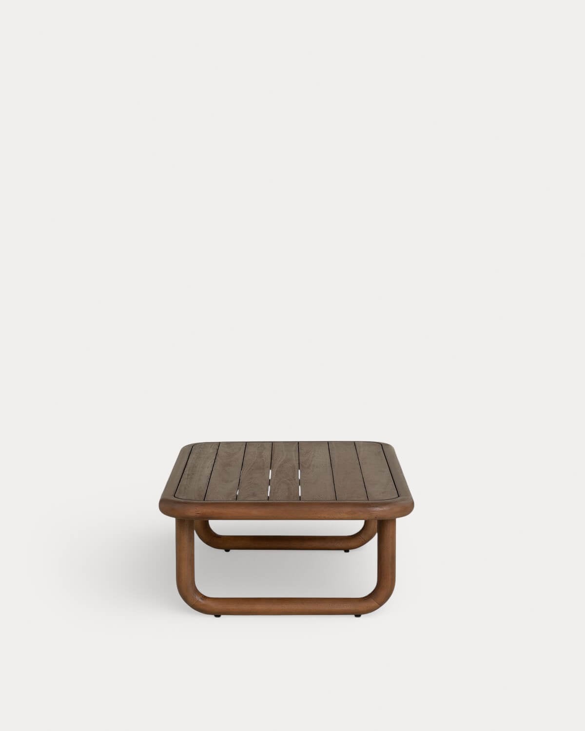 Elnes - Mesa de Centro Rectangular de Madera de Eucalipto (110x65 cm) Elnes