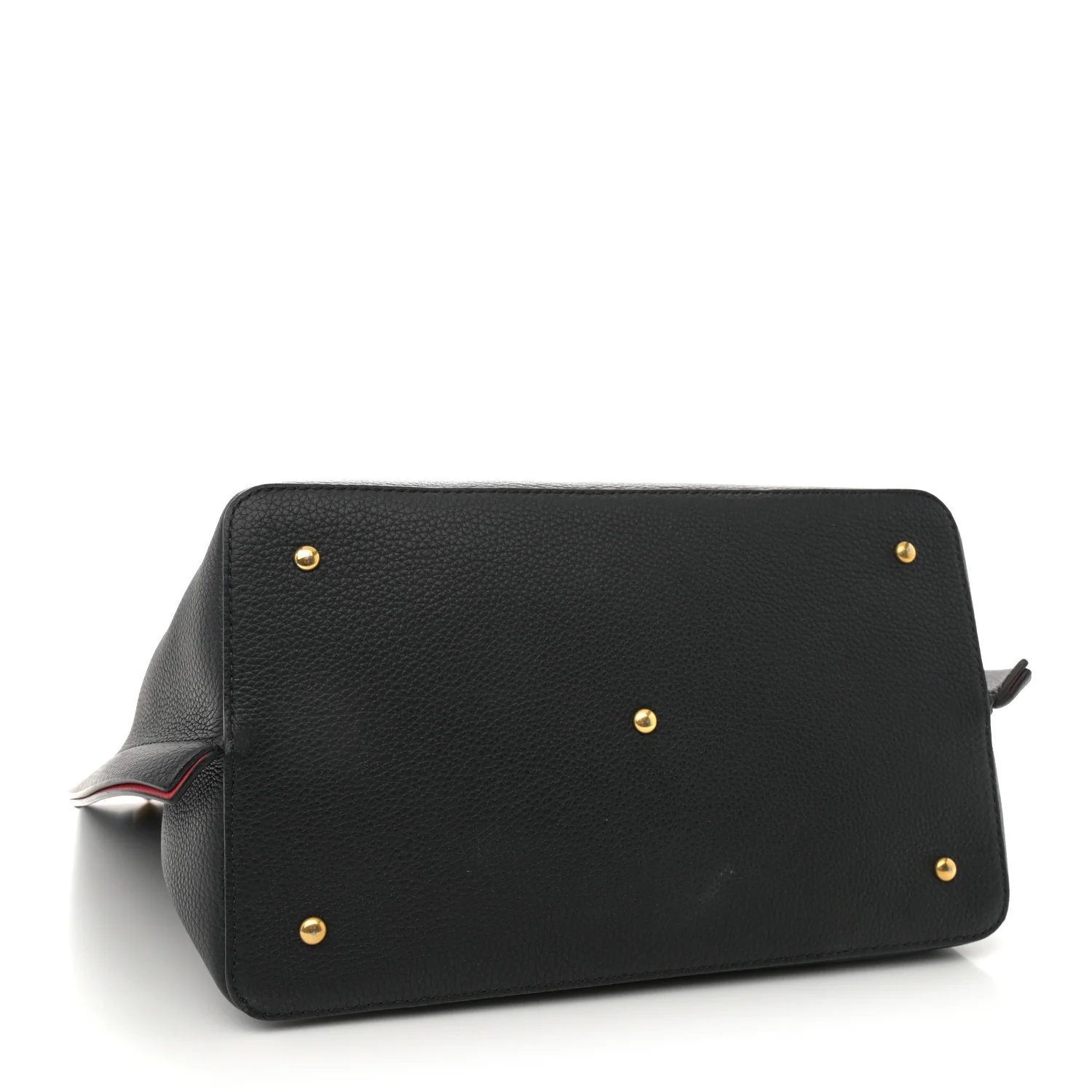 Grainy Calfskin VLogo Escape Hobo Bag Black