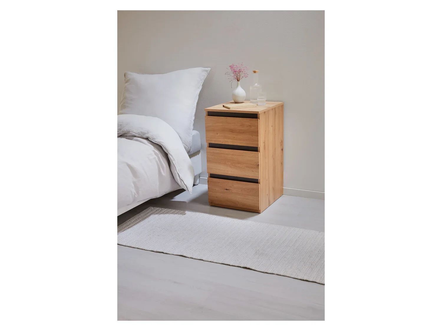 LIVARNO home Lot de 2 commodes Genve, imitation chne