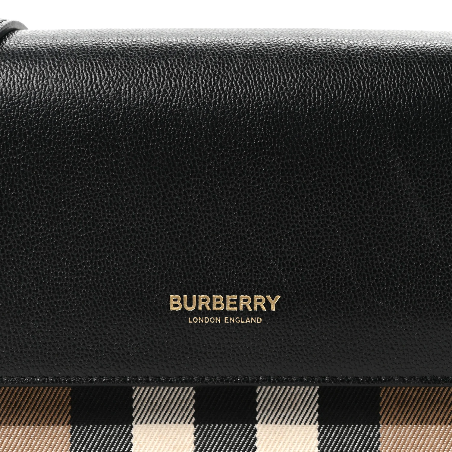 Grained Calfskin House Check Tartan Mix New Hampshire Black