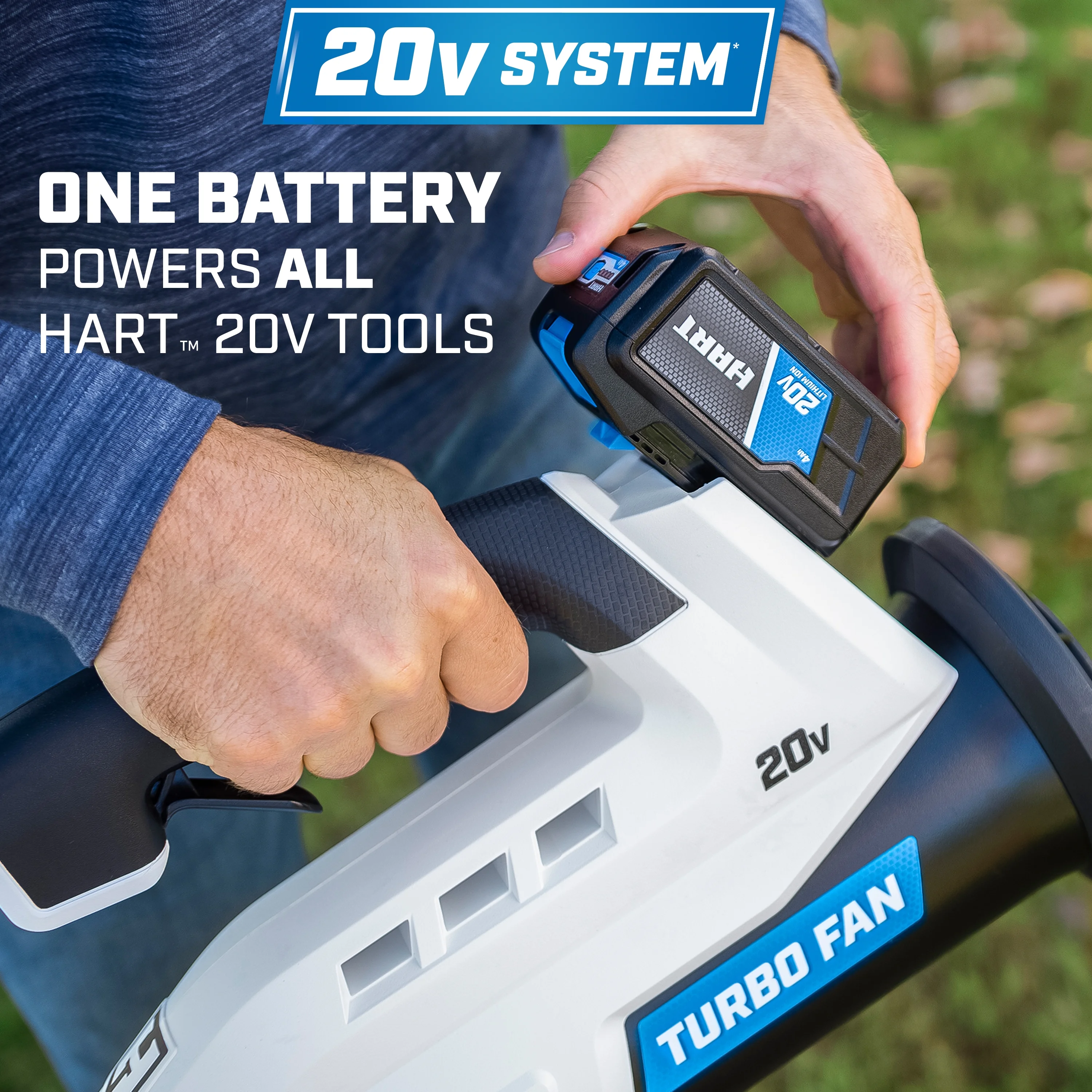 20V Cordless Turbo Fan Leaf Blower (1) 4.0Ah Lithium-Ion Battery(Single) - Image 6