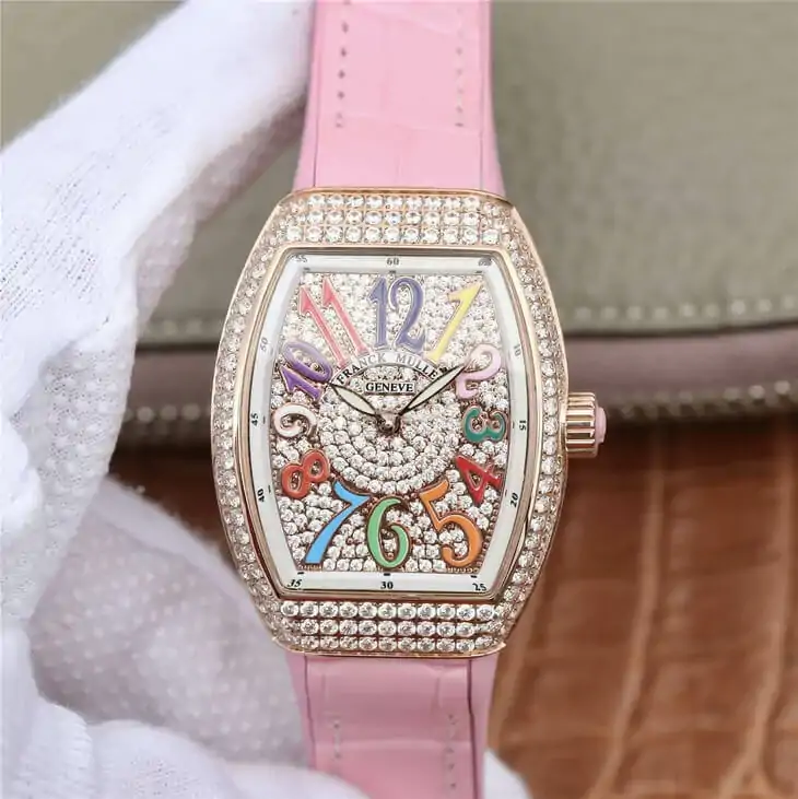 Franck Muller Vanguard Ladies ABF Factory Pink Strap
