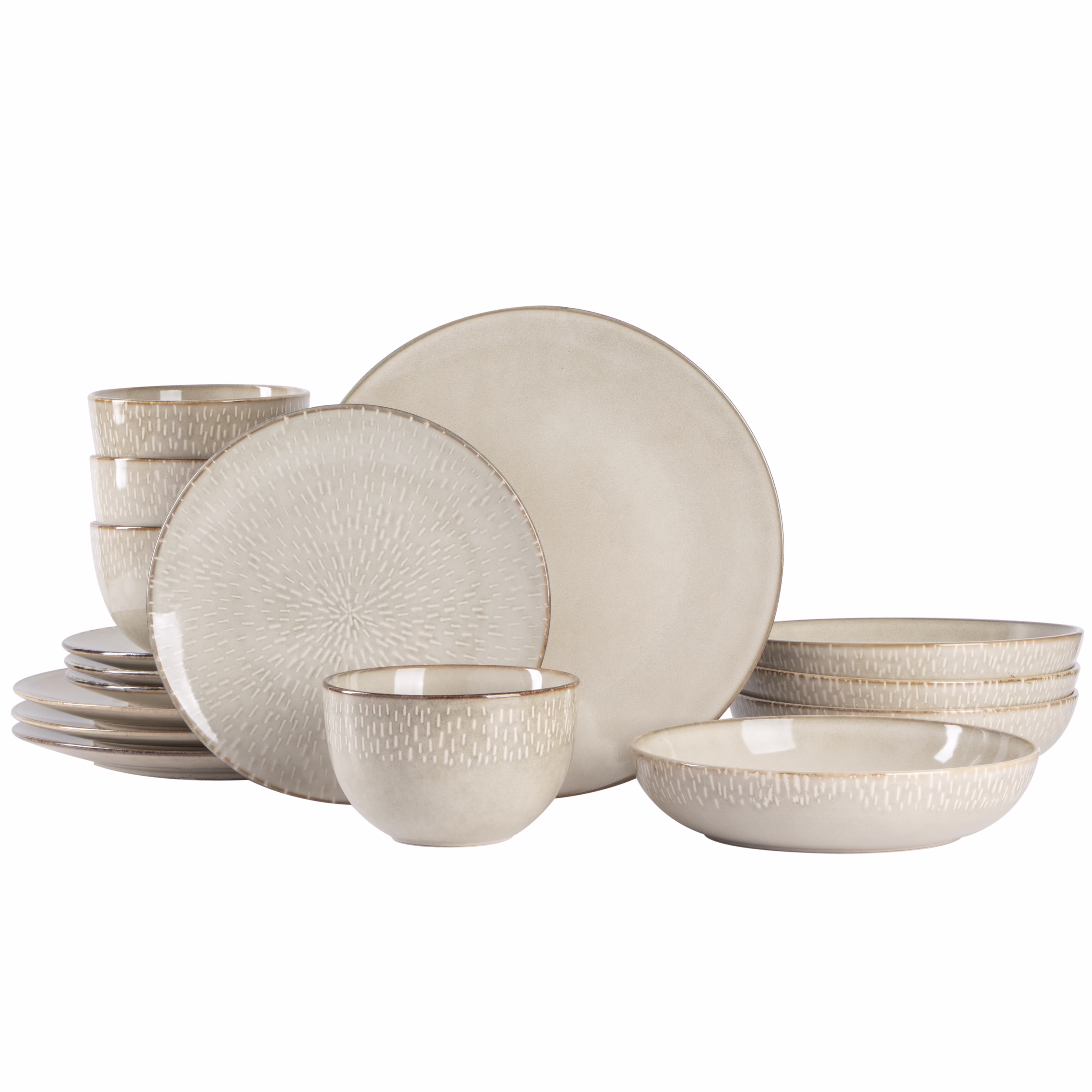 Matisse 16 Piece Dinnerware Set Taupe(Taupe)