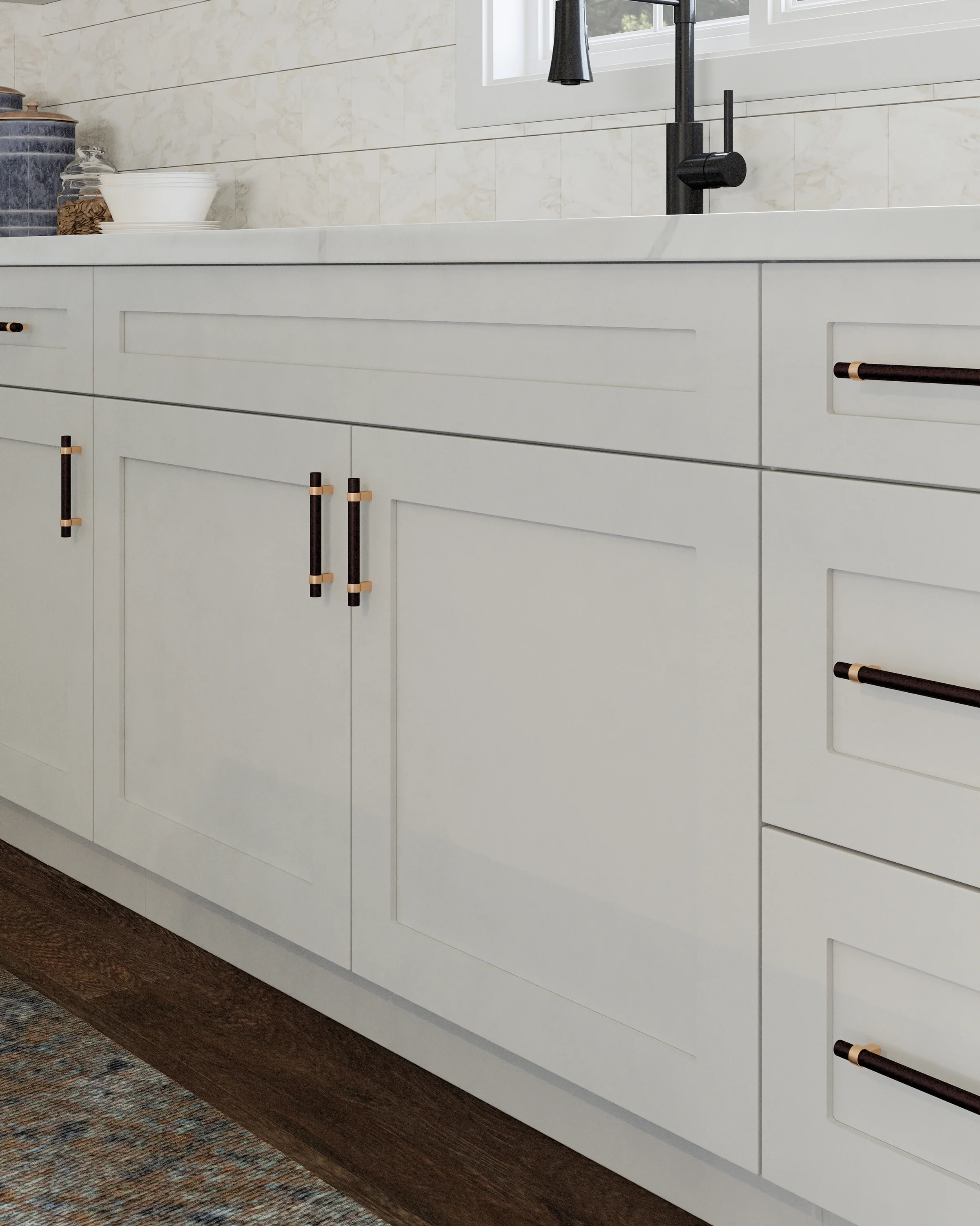 Design House 543272 Brookings (Ready - to - Assemble) Shaker Style Bridge Wall Kitchen Cabinet 33x12x12, White