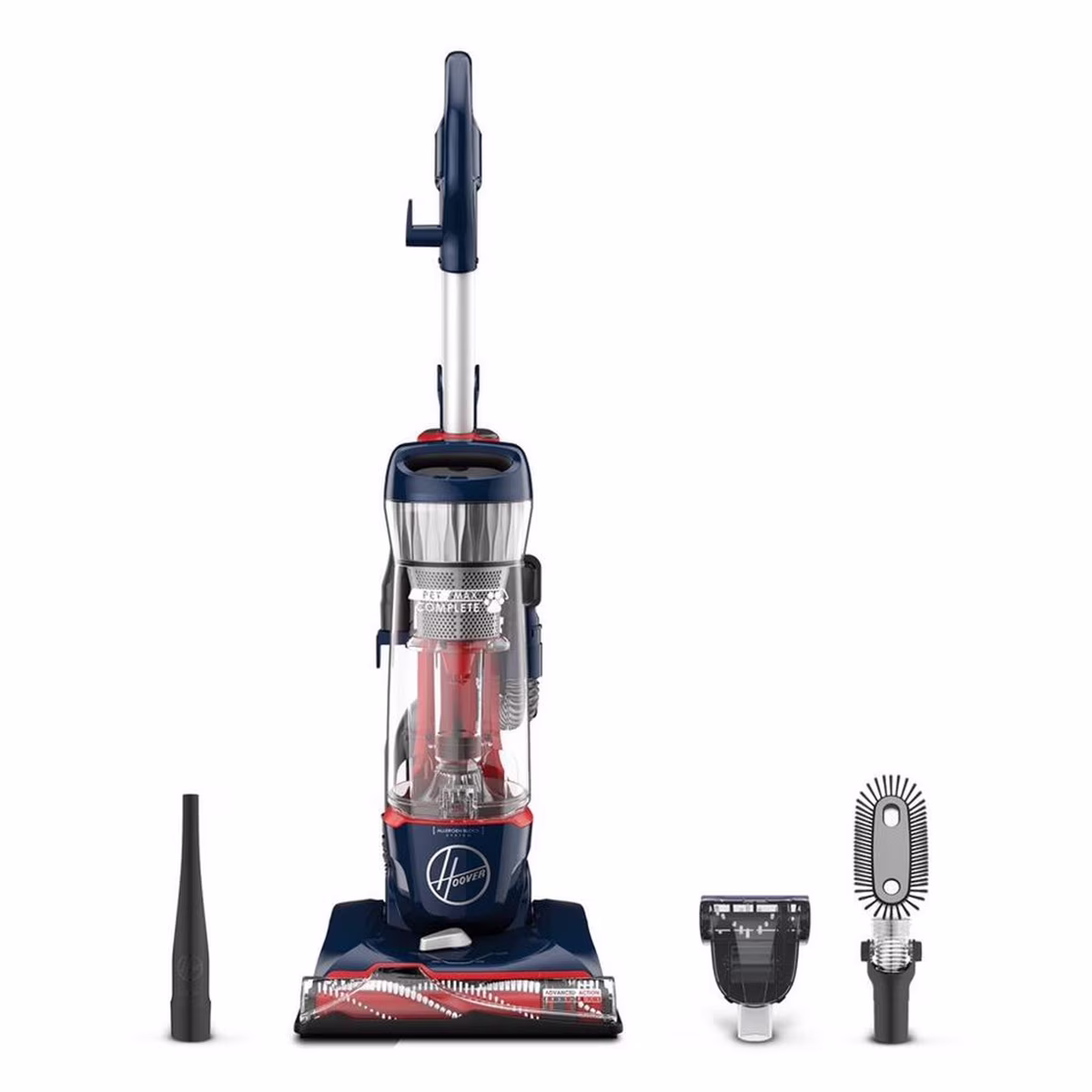 Restored Hoover Residential Vacuum-UH74110M Hoover Pet Max Complete Bagless Upright Vacuum Cleaner with Allergen Block Technology (Refurbished)(Restored: Like New)