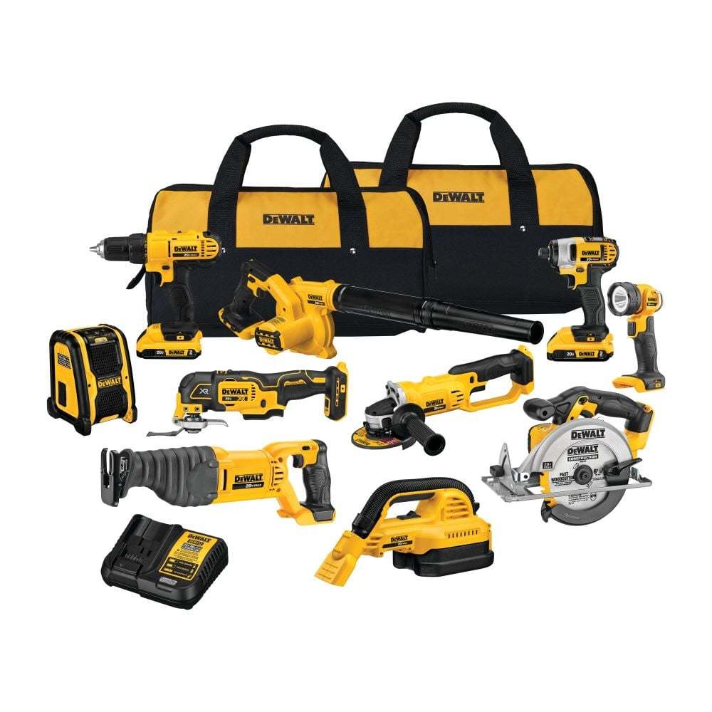 Kit combiné 10 outils 20 V MAX DCK1020D2 avec batteries et chargeur
