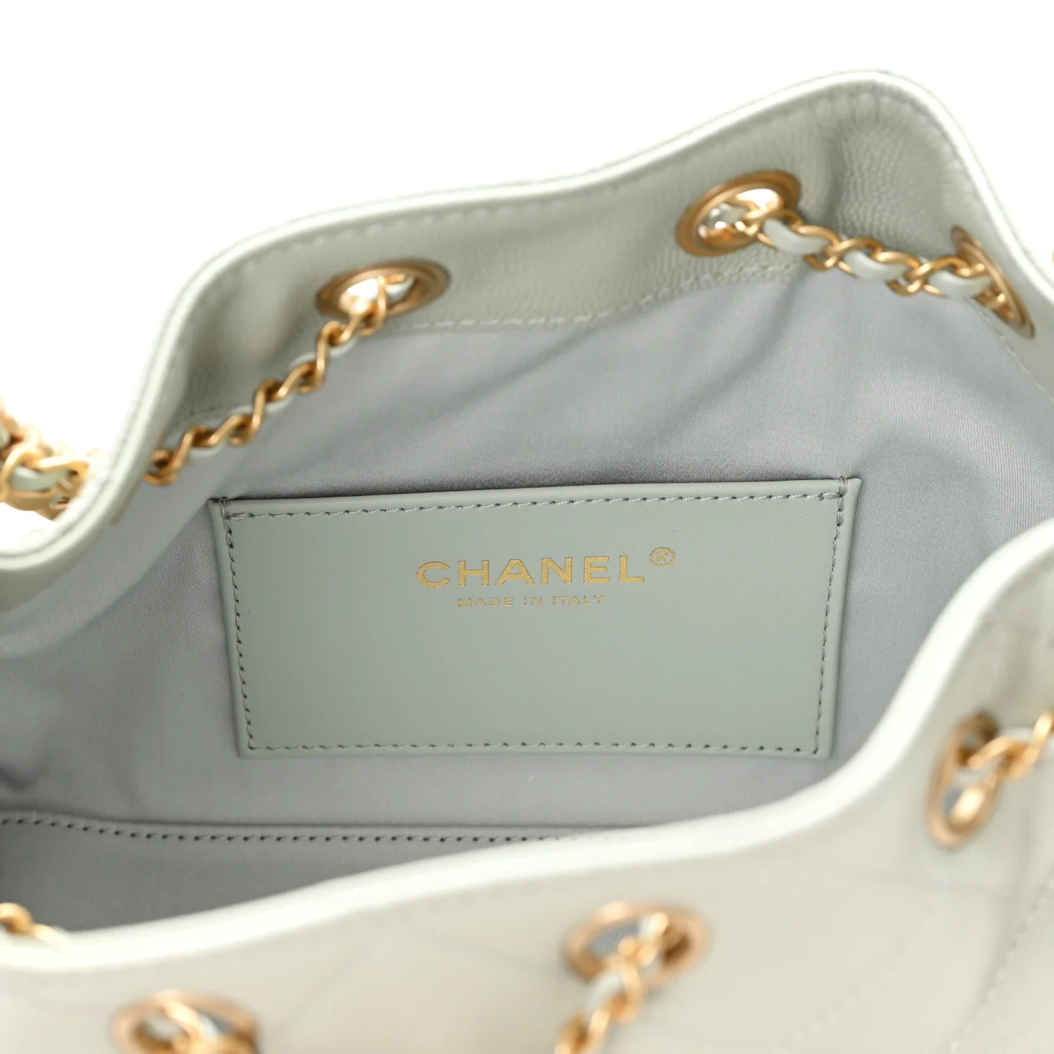 Caviar Quilted Mini Chanel 25 Handbag Light Green