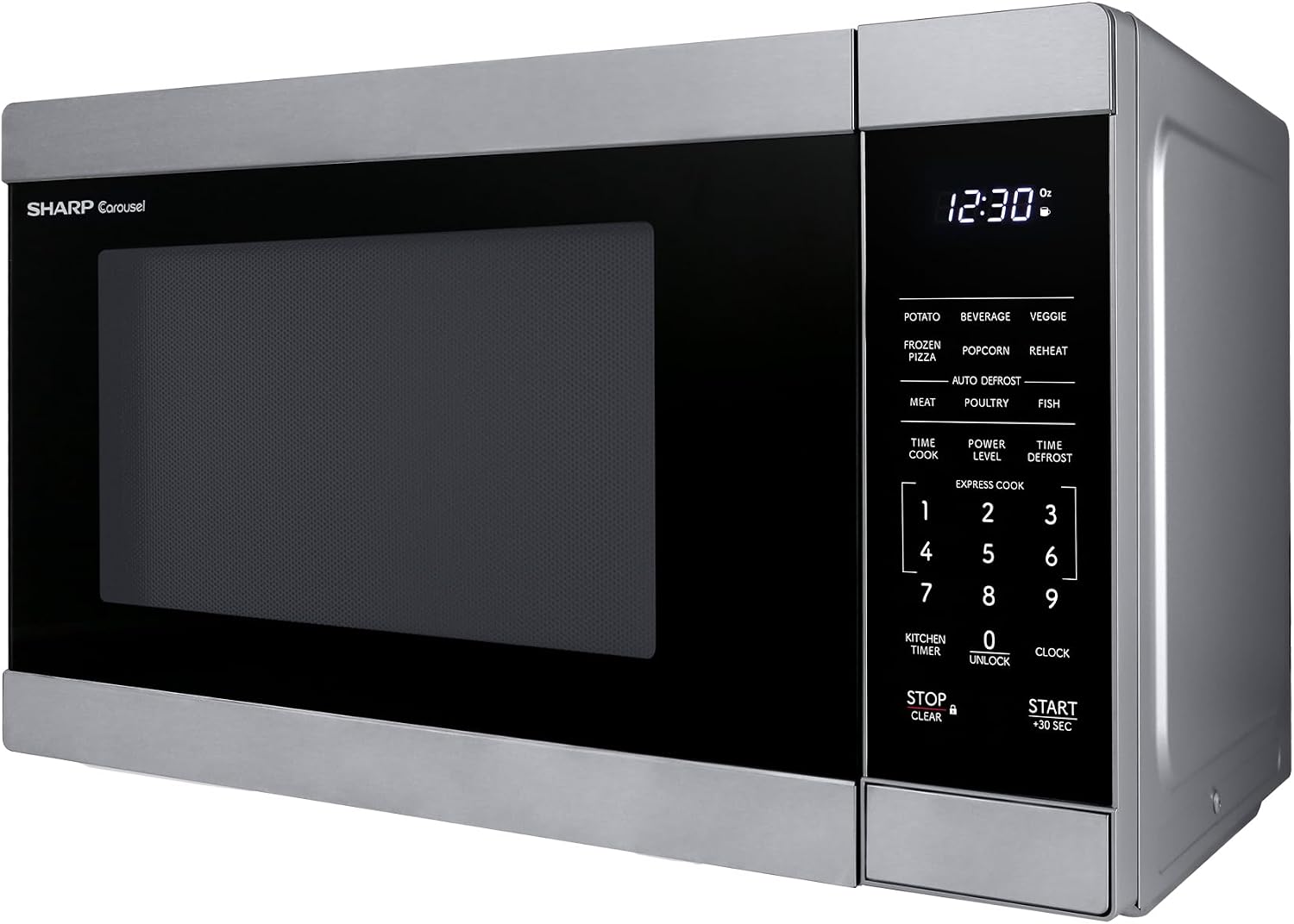 Sharp SMC1162KS 1.1 cu1000W Stainless Steel Countertop Microwave Oven
