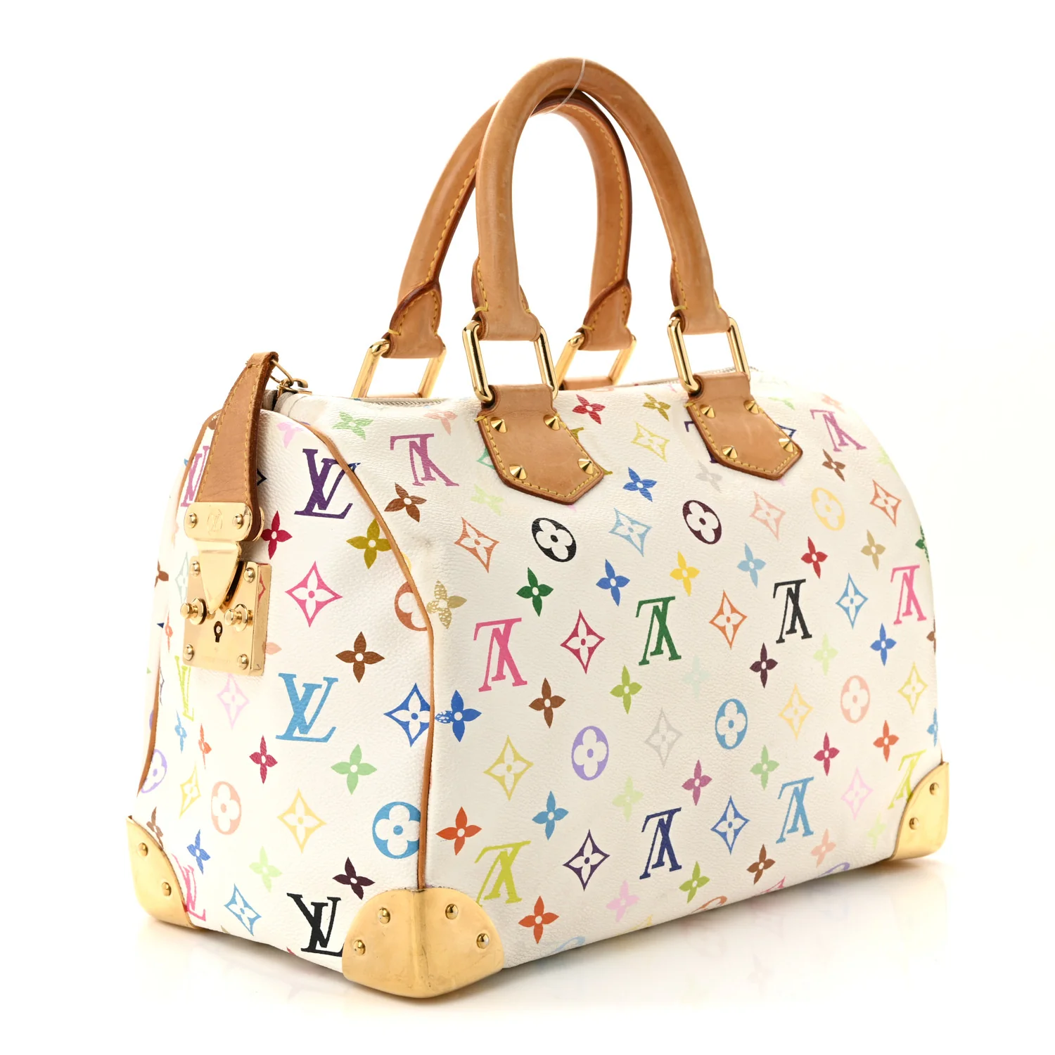Monogram Multicolor Speedy 30 White