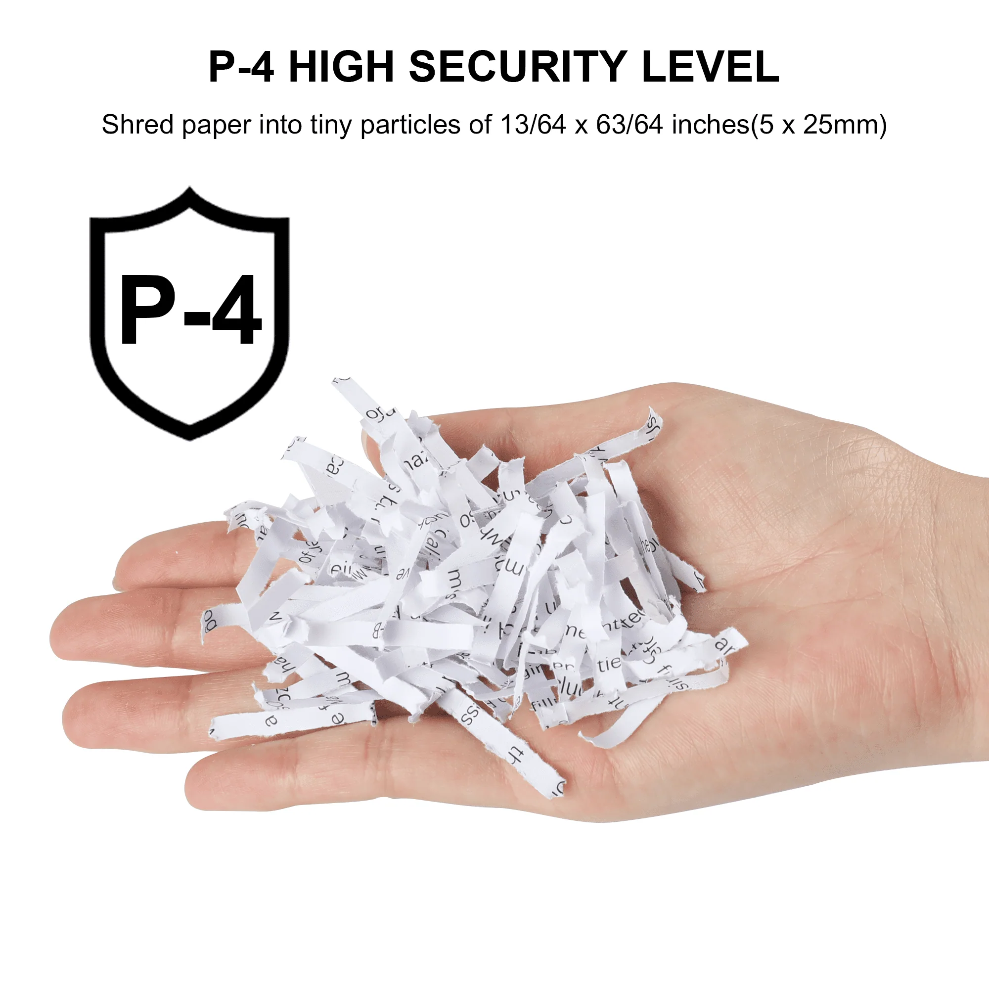 Paper Shredder 18-Sheet Cross-Cut Shredder for Home Office with Wastebasket - Image 5