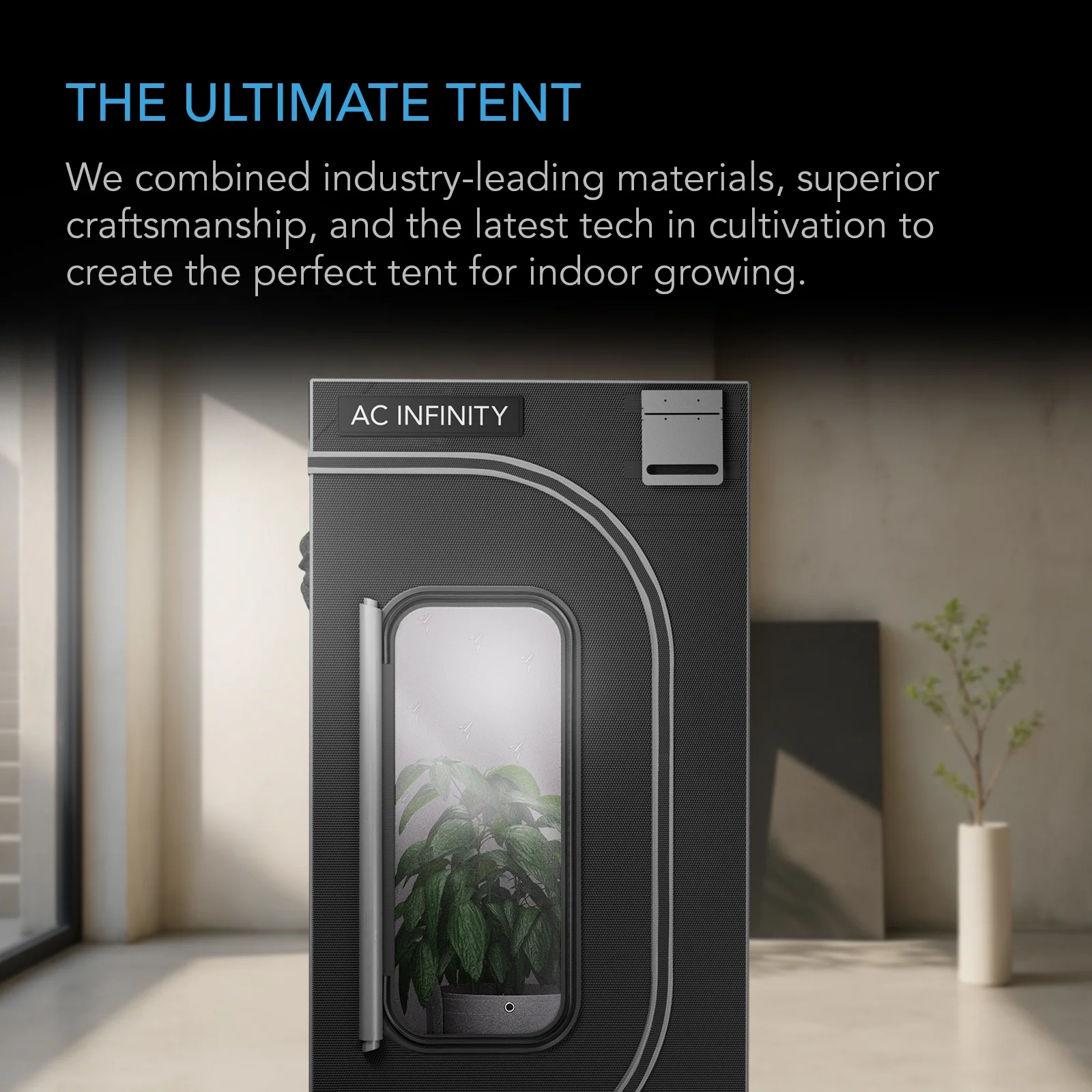 CLOUDLAB 642, Advance Grow Tent 4x2, Thickest 1" Poles, 2000D Mylar Canvas, Lab-Tested Highest Reflectivity, Largest Zipper Window, Controller Mount Plate, 48" x 24" x 72" Indoor Growing - Image 5