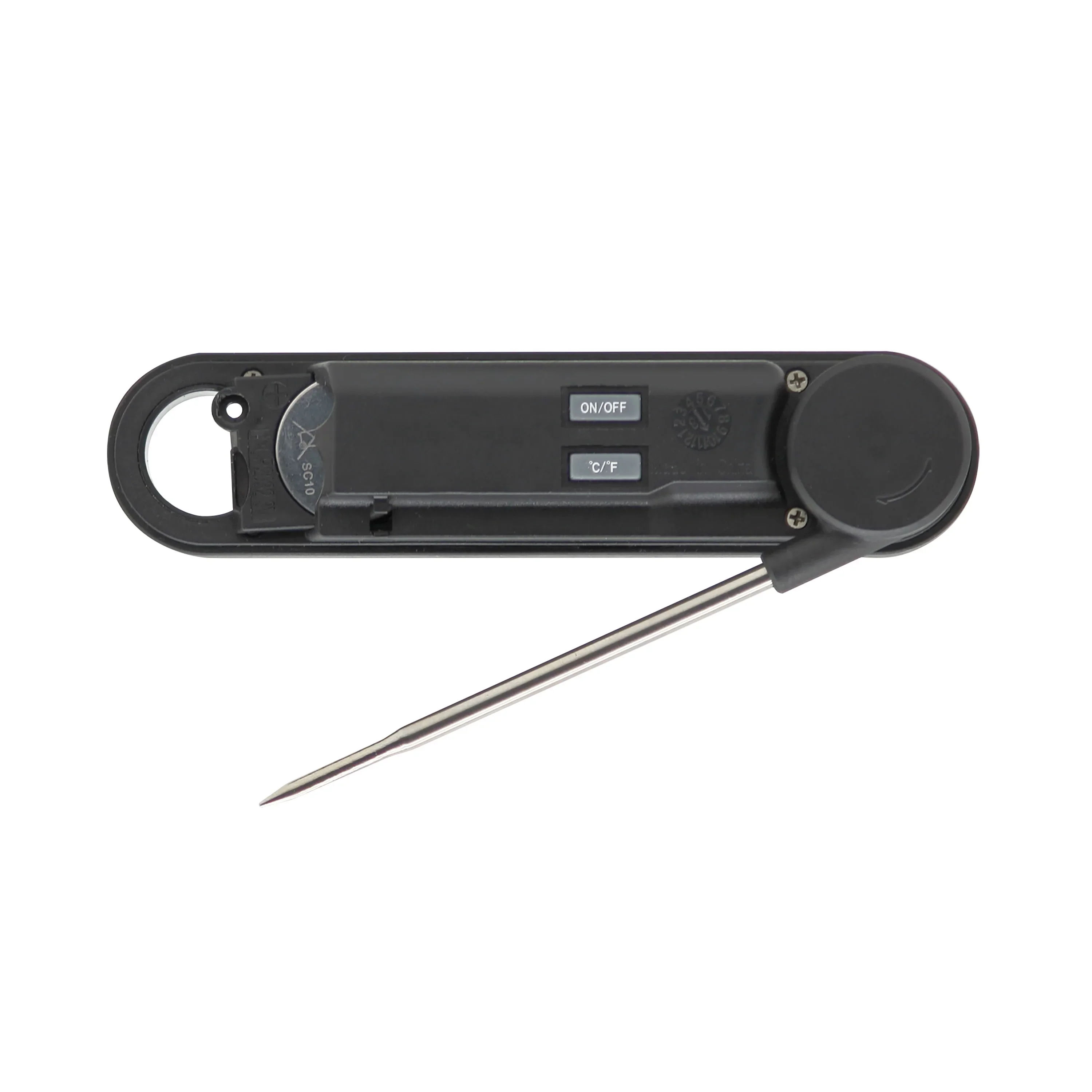 Digital Folding Probe Meat Thermometer with Blue Backlight Display