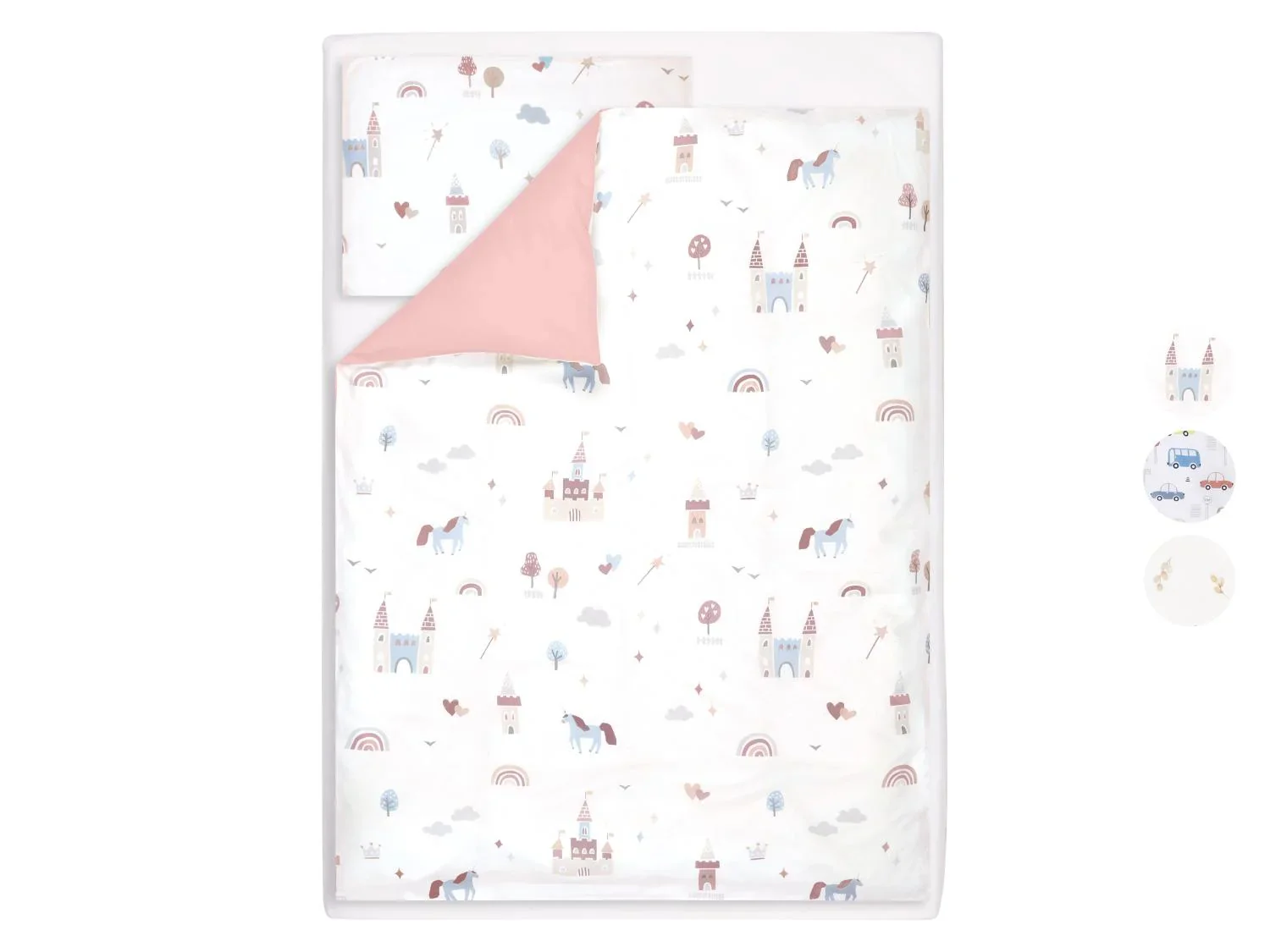 LIVARNO Parure de lit bb rversible, 3 pices