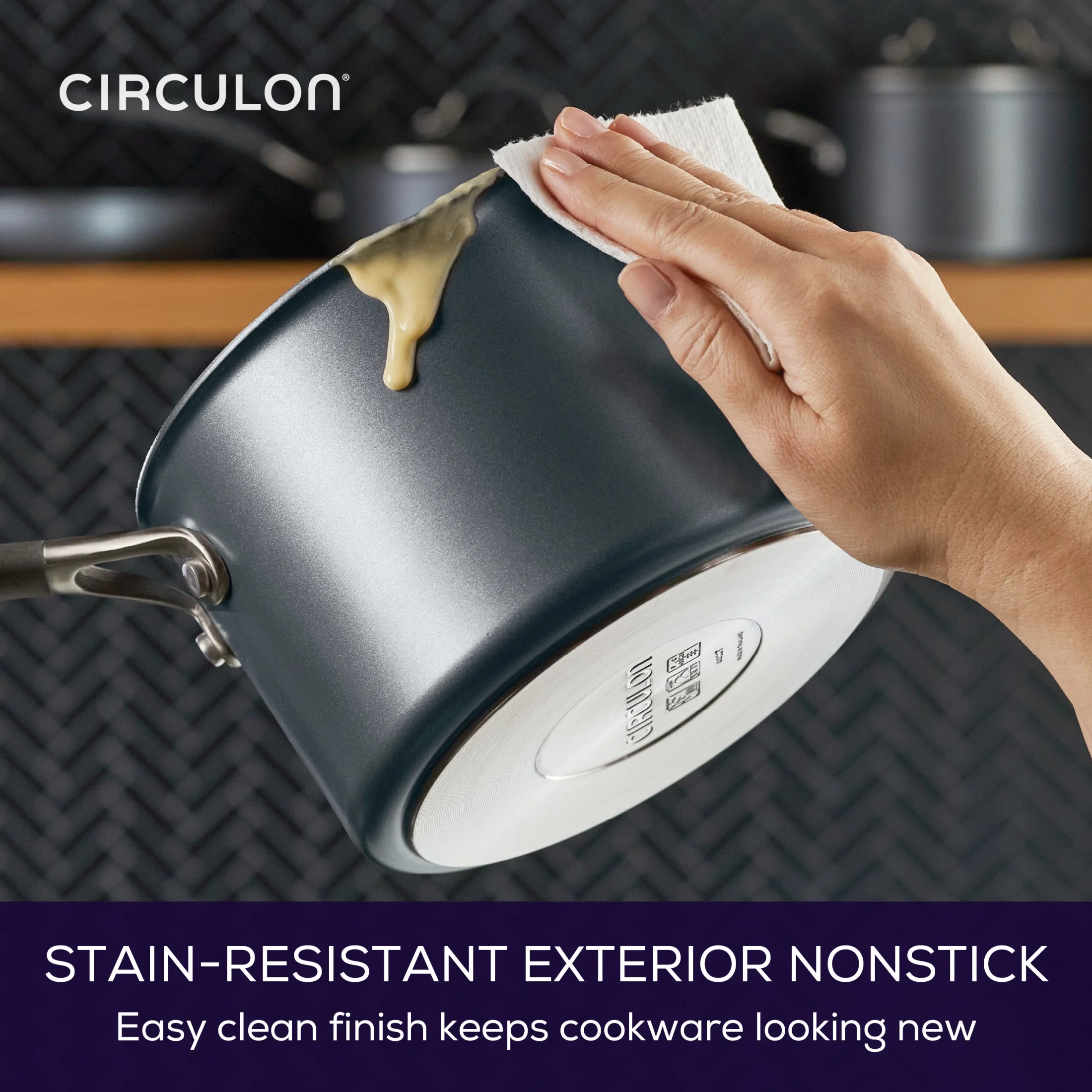 Circulon A1 Scratch Defense 10 Piece Nonstick Aluminum Pot and Pan Set, Cast Stainless Steel