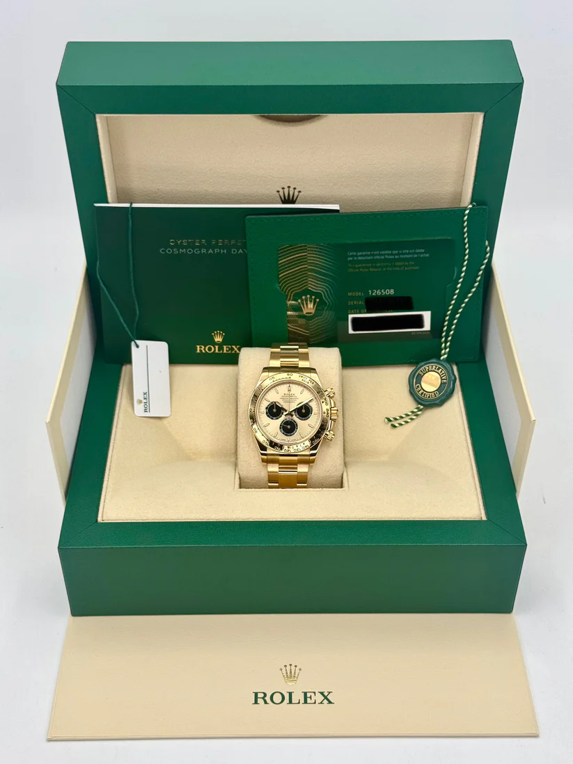 [Super Clone]Rolex Daytona Yellow Gold / Champagne / Oyster m126508-0006