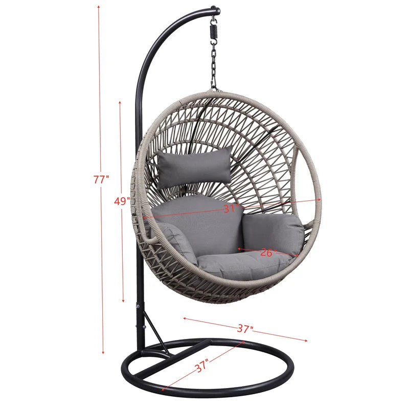 Fauteuil suspendu Bellana avec support