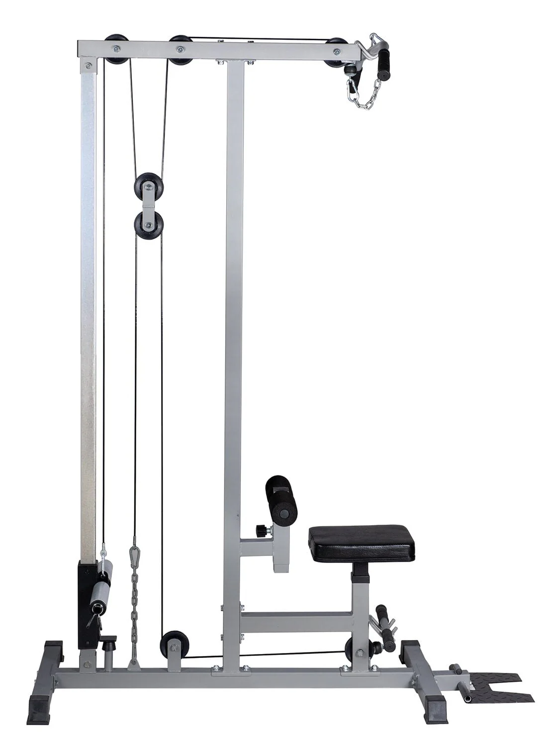 Lat Pull Down Machine Multifunction Low Row Bar Cable Fitness Body Workout Gym Image 3