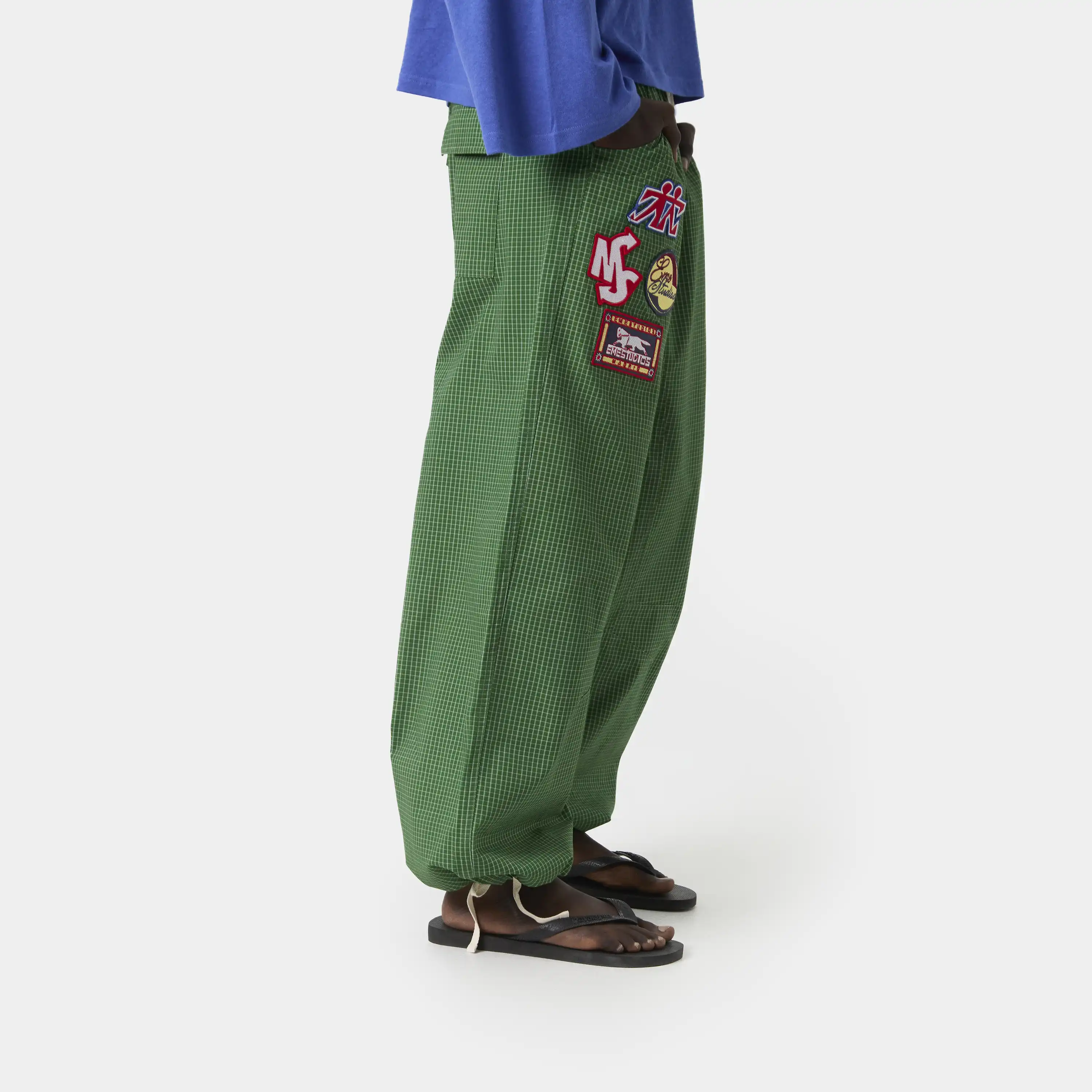 Patches Vichy Forest Cargo Pants